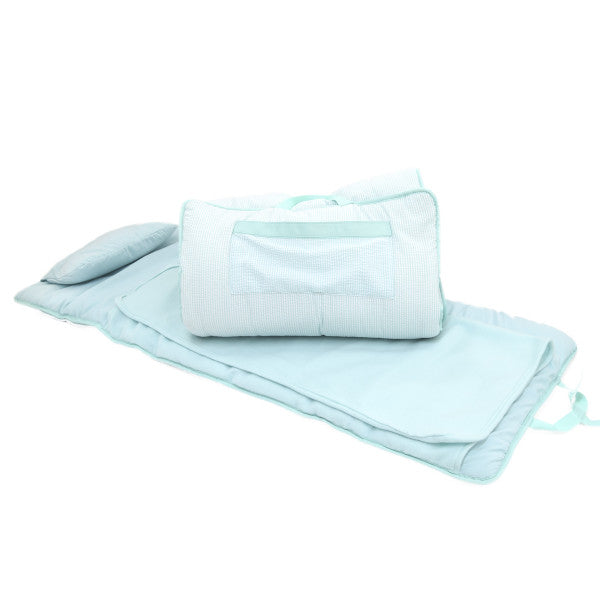 Mint Seersucker Nap Roll
