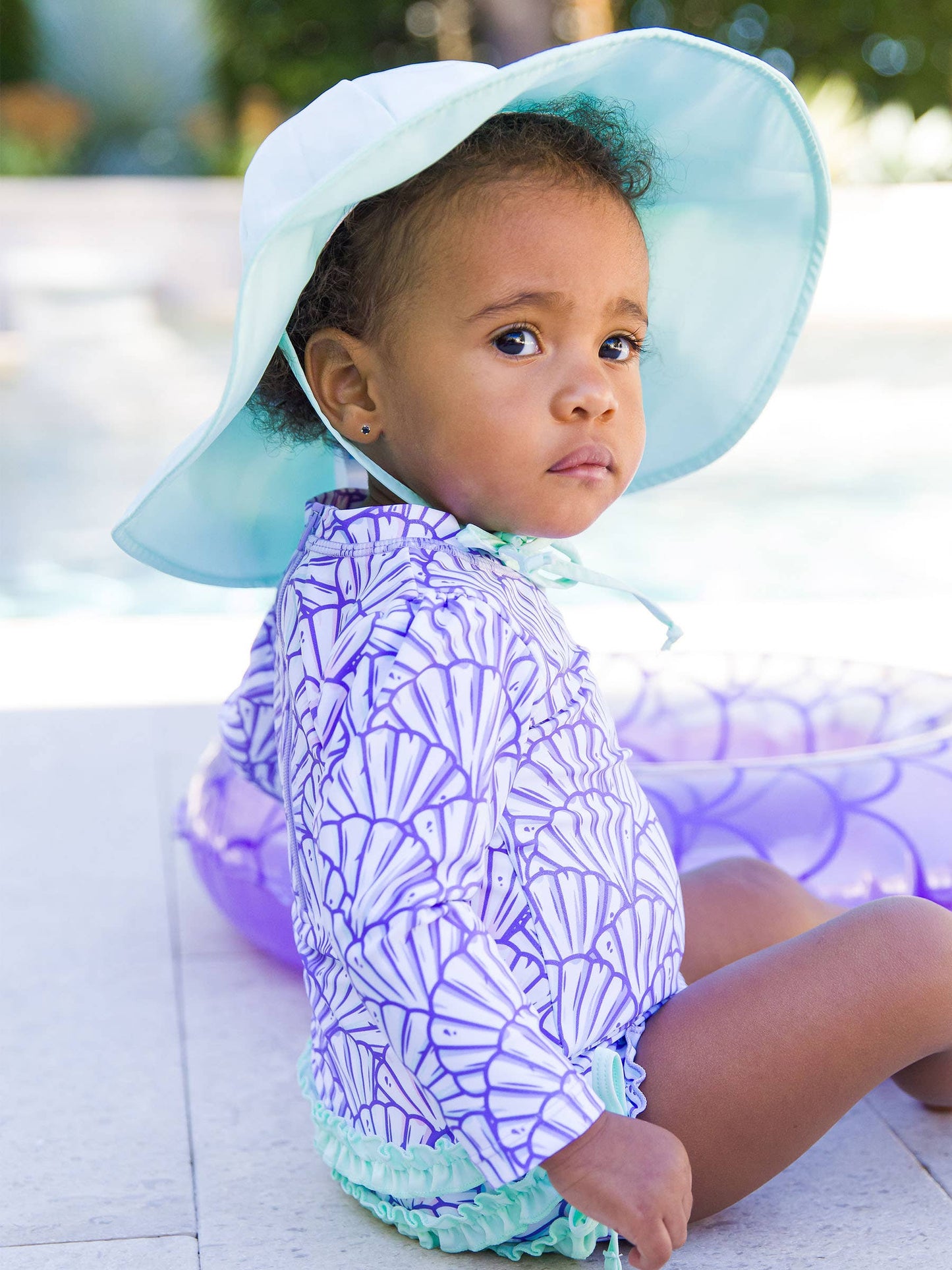 Mint Sun Protective Hat: Green