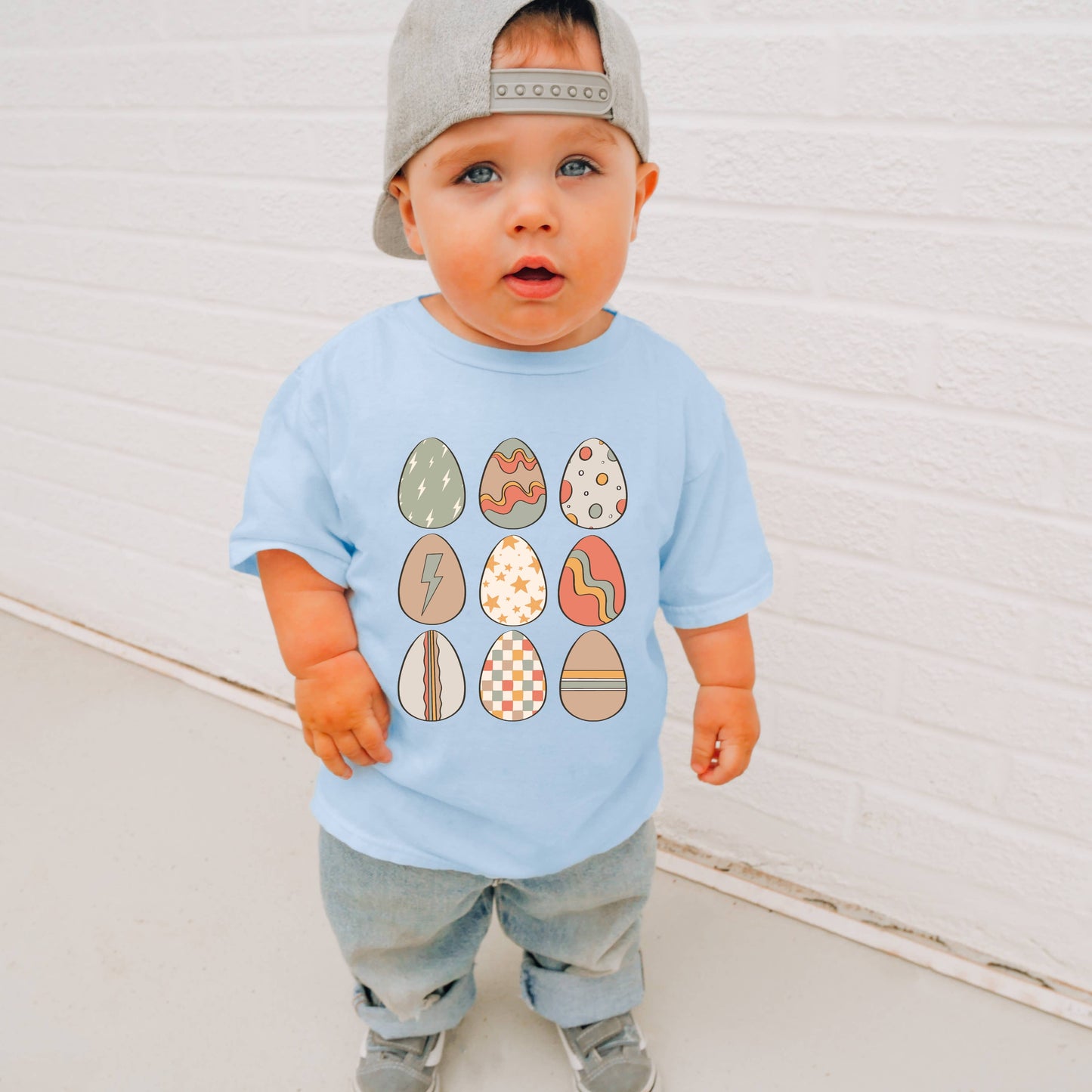 Retro Easter Eggs Toddler Tee