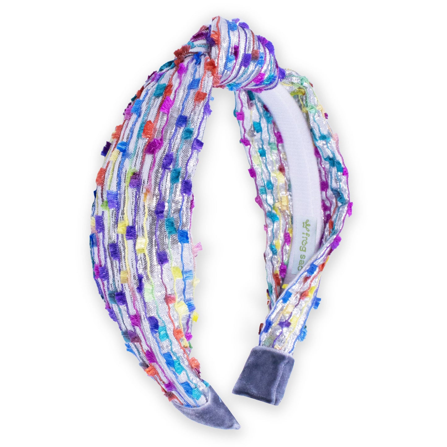 Kids Knot Headband - Confetti Aqua