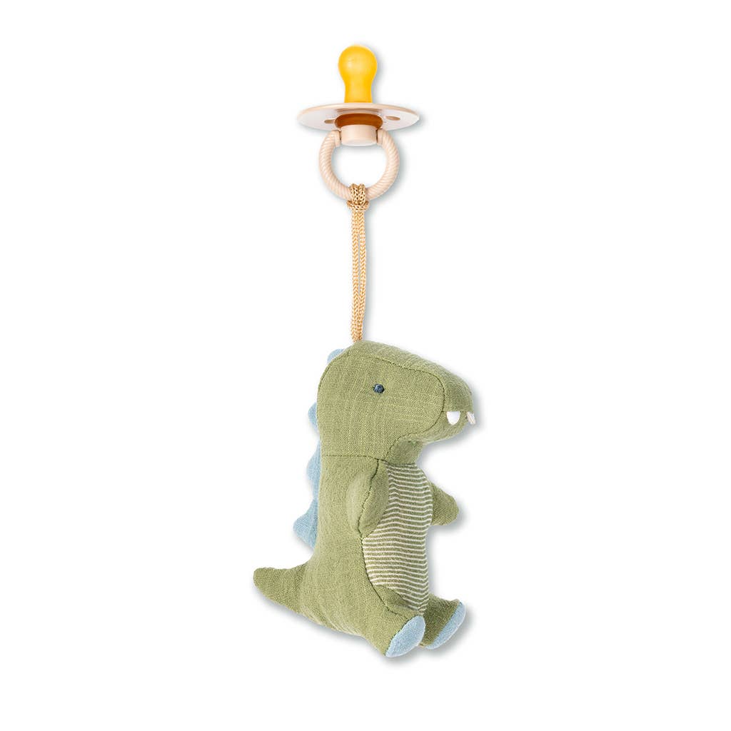 Bitzy Pal Natural Rubber Pacifier & Plush: Cow