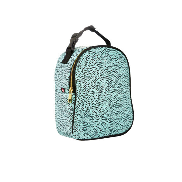 Aqua Cheetah Gumdrop Lunch Box