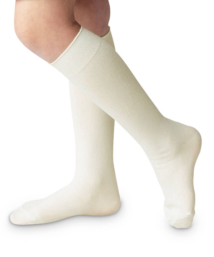 Ivory Nylon Knee High