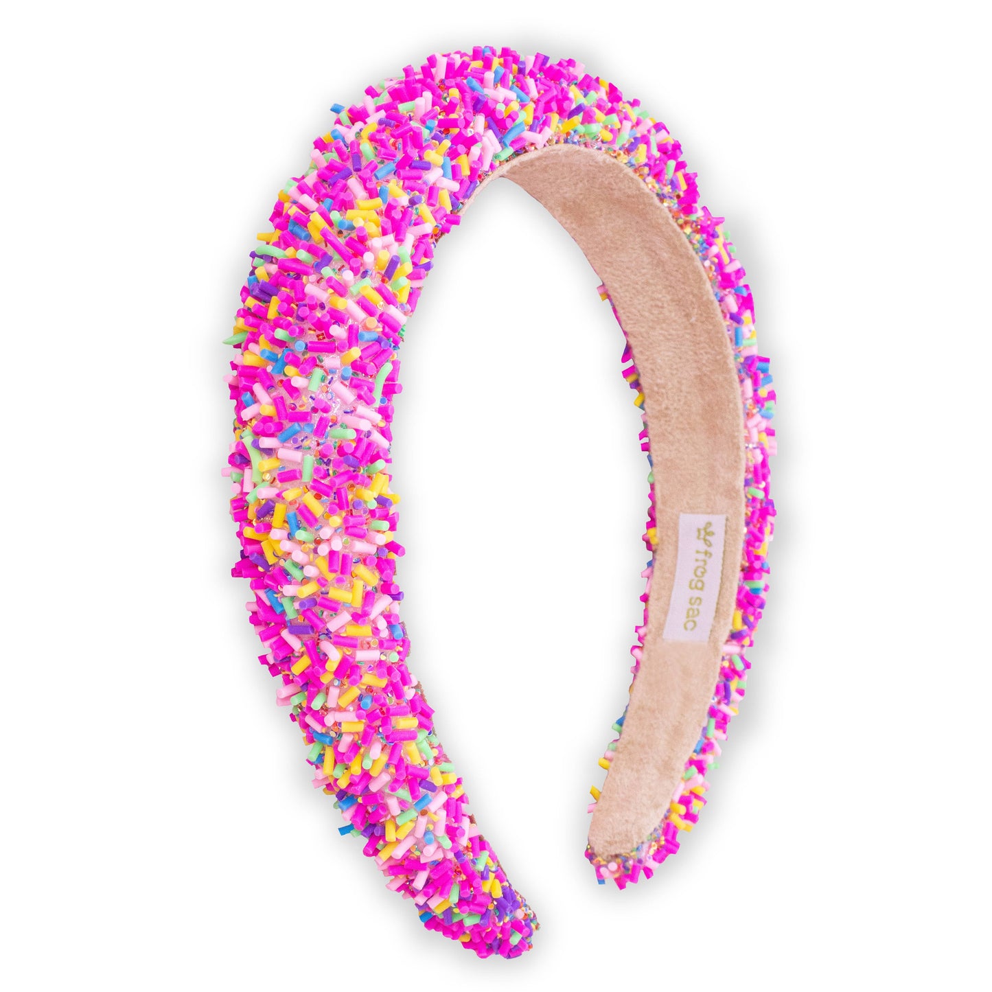 Padded Sprinkles Headband: Hot Pink