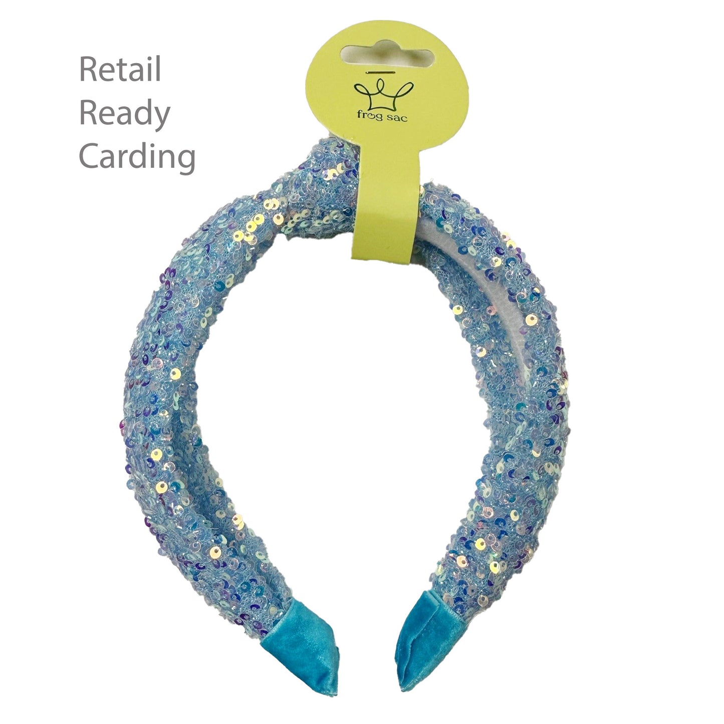 Sequin Knot Headband - Red