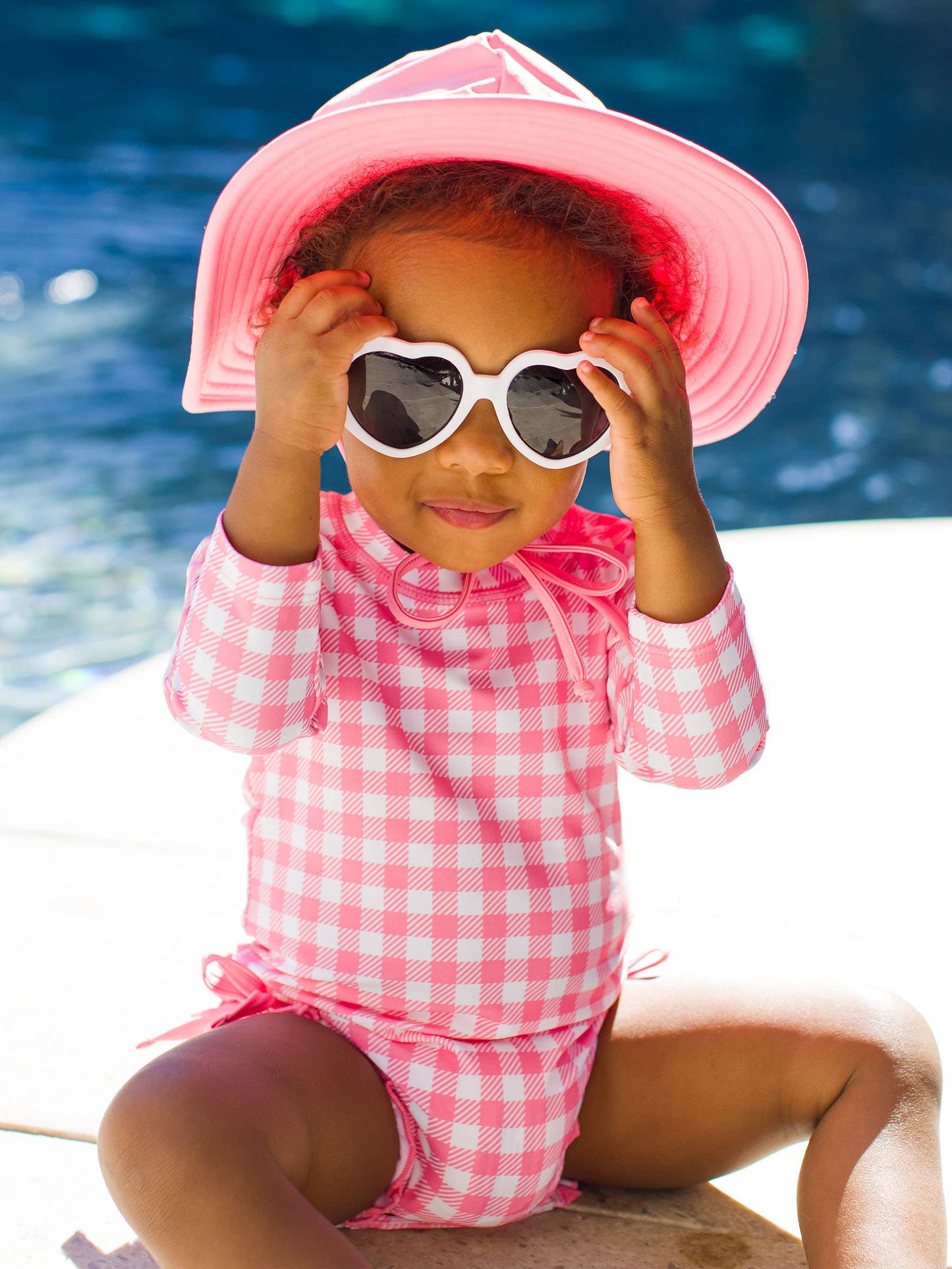 Baby Bubblegum Gingham LSL RG