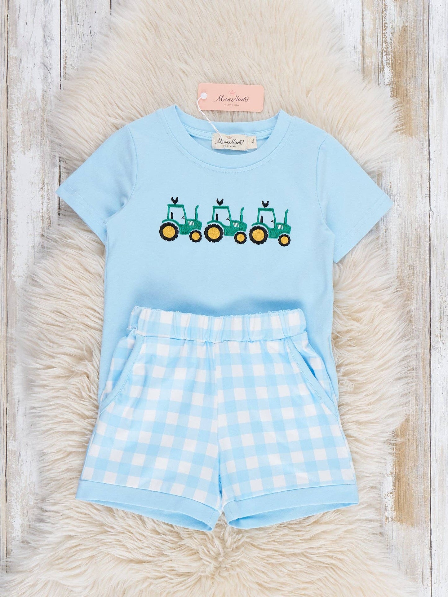 Little Farmer’s Plaid Outfit