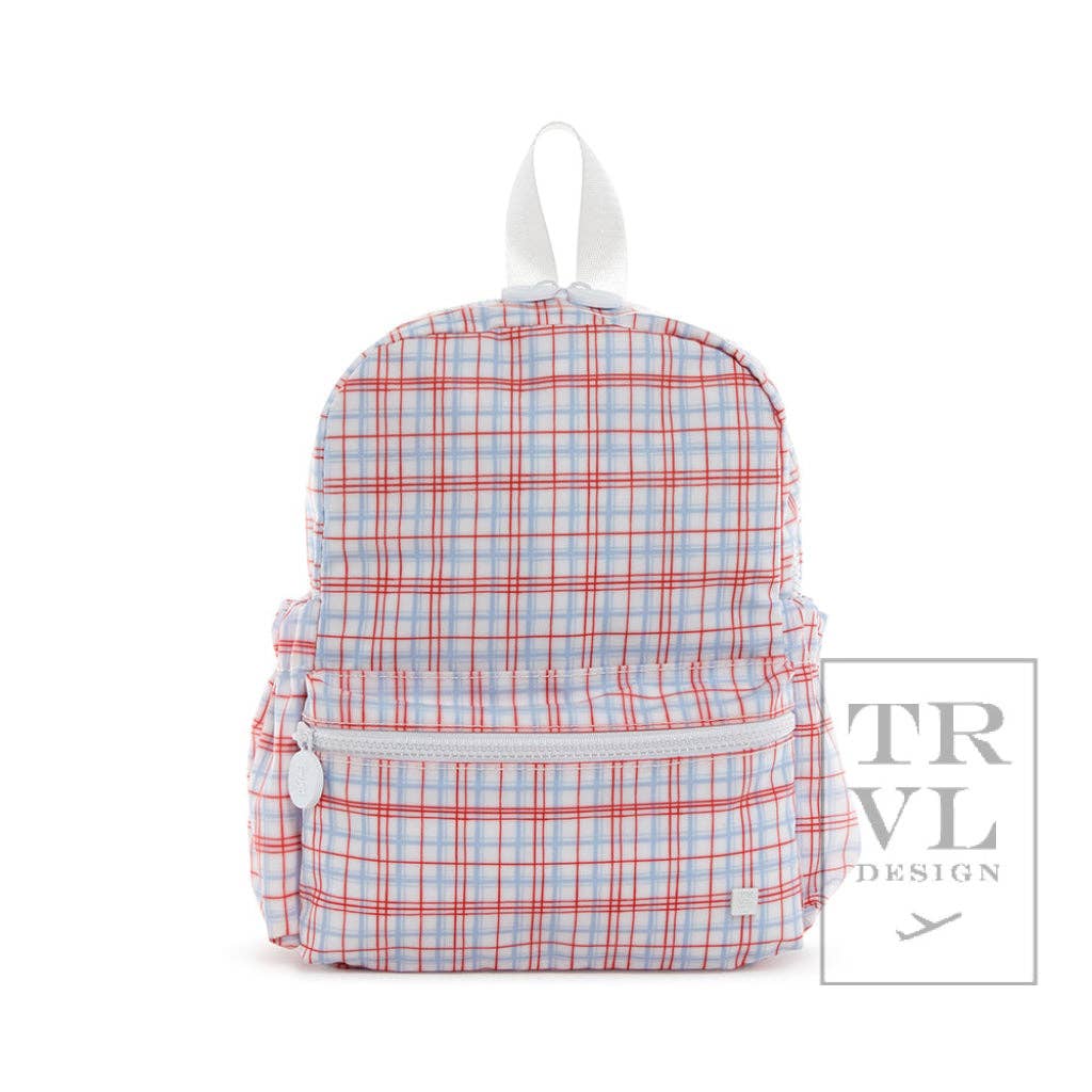 Mini Backer - Classic Plaid Red Backpack: Classic Plaid Red