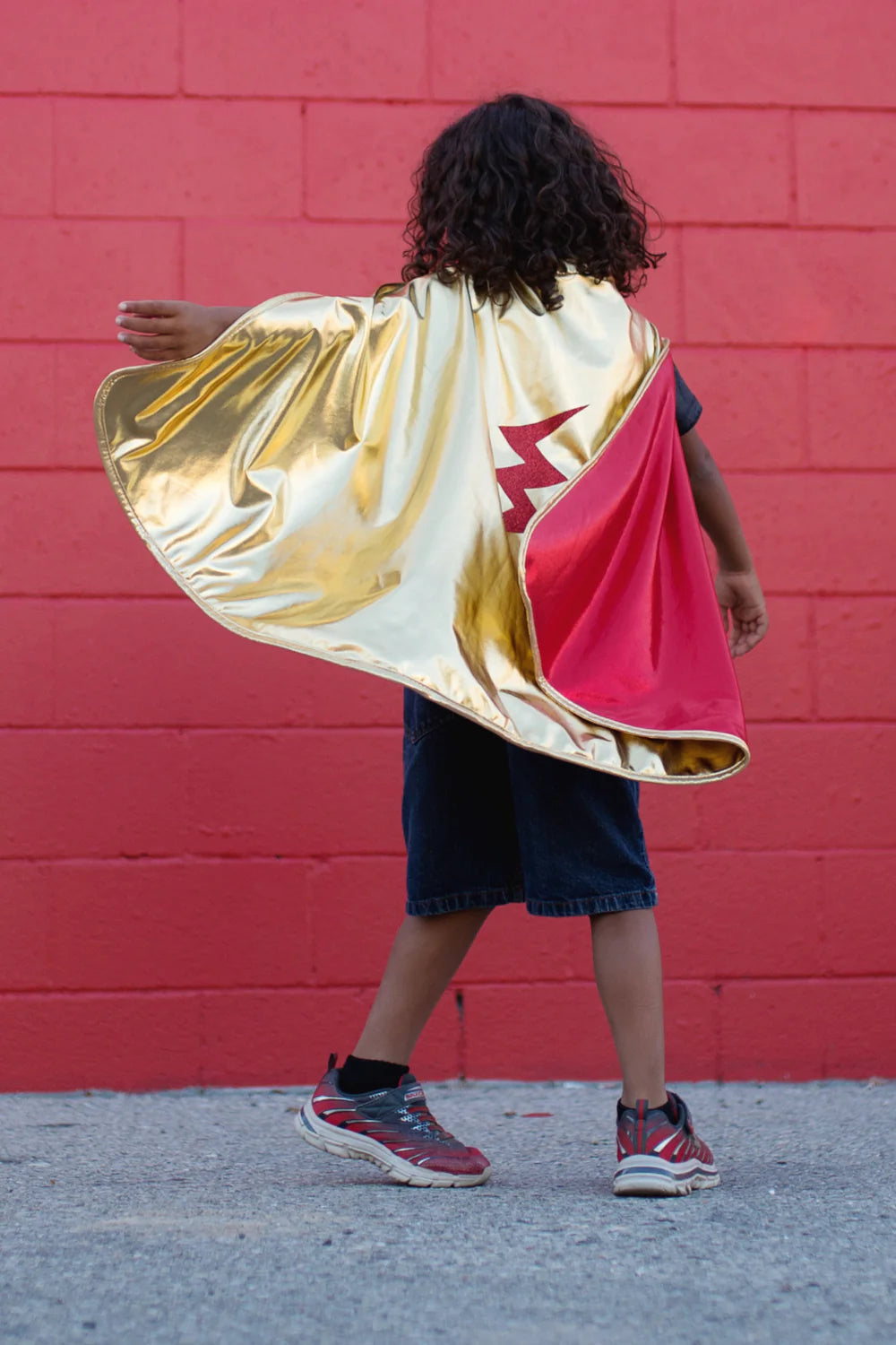 Gold & Red Reversible Wonder Cape