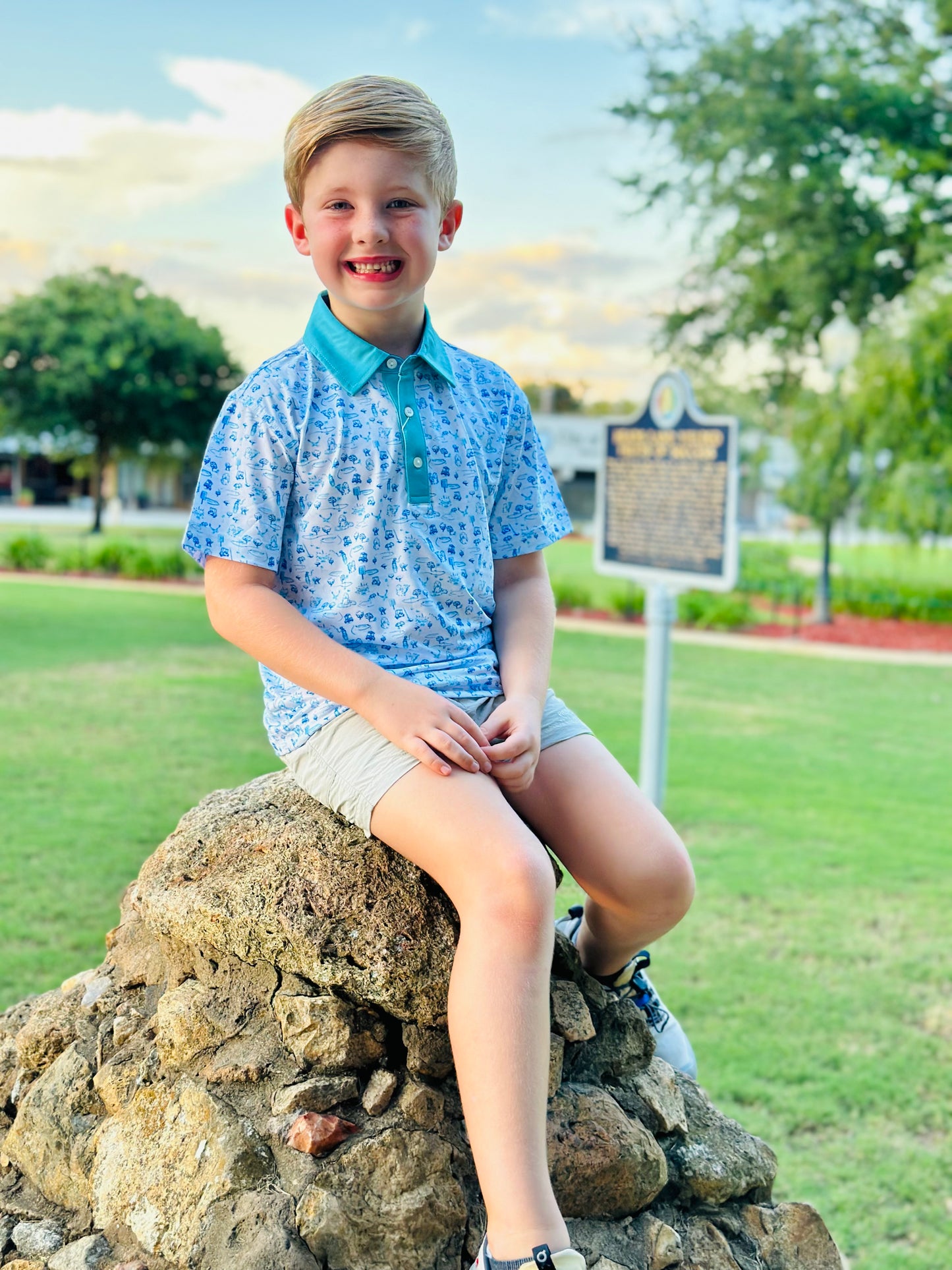 Youth Fun on the Course Performance Polo