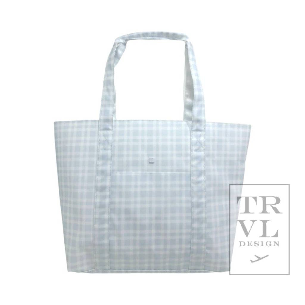 Jumbo Tote - X-large Tote Pimlico Plaid Blue *New!: Pimlico Plaid Blue