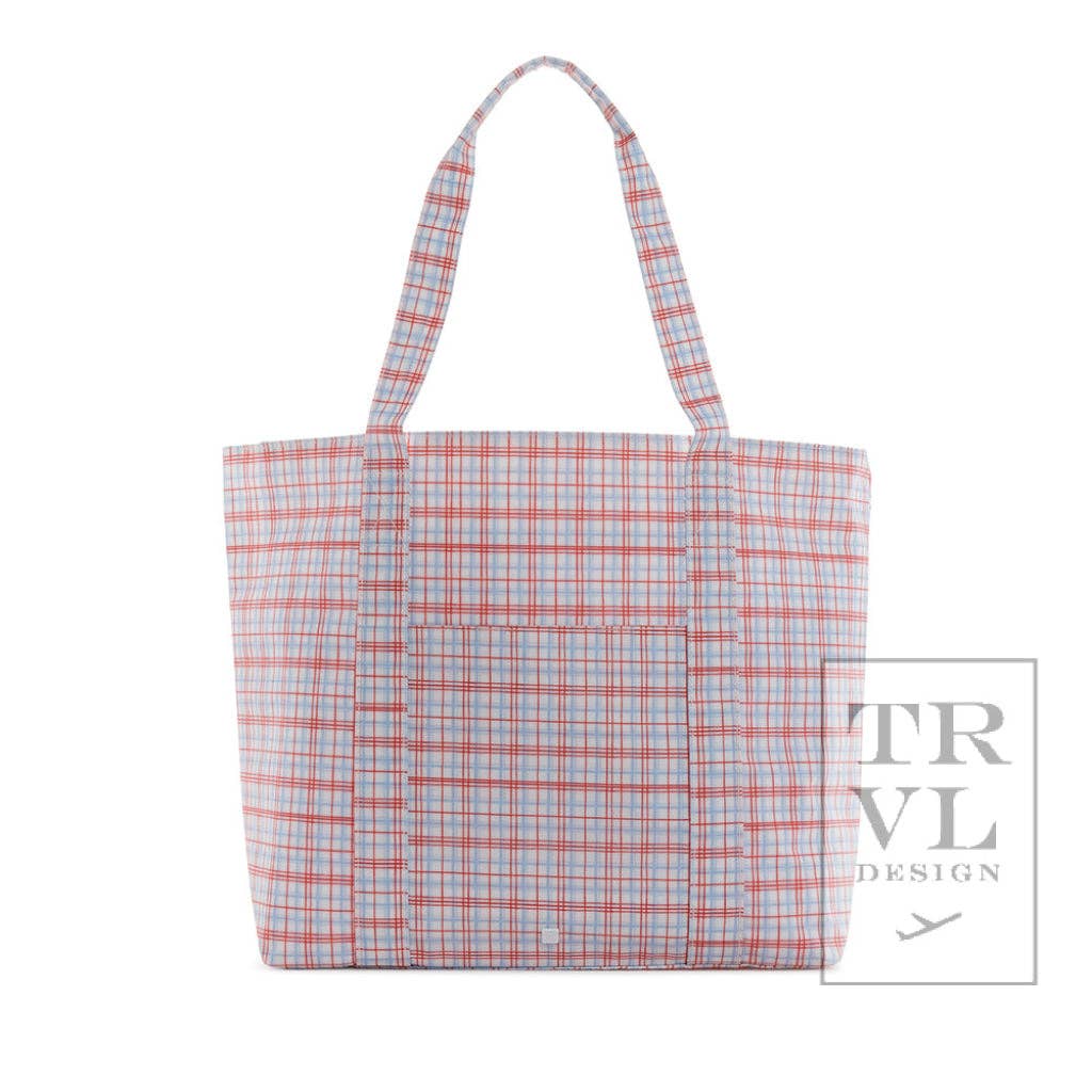 Jumbo Tote - X-large Tote Classic Plaid Red: Classic Plaid Red