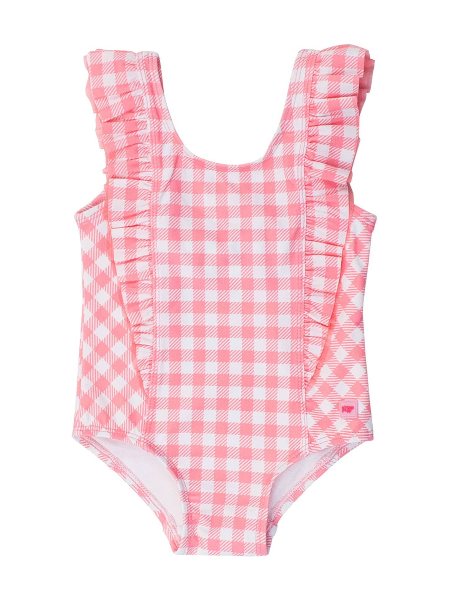 Bubblegum Gingham Waterfall One pc