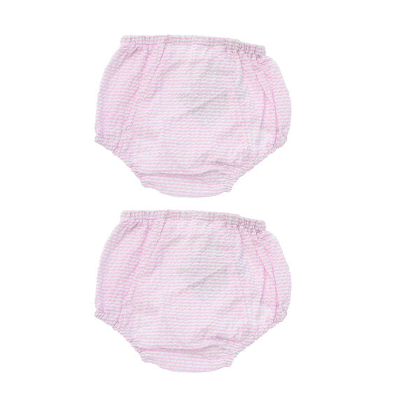 Pink Seersucker Diaper Cover