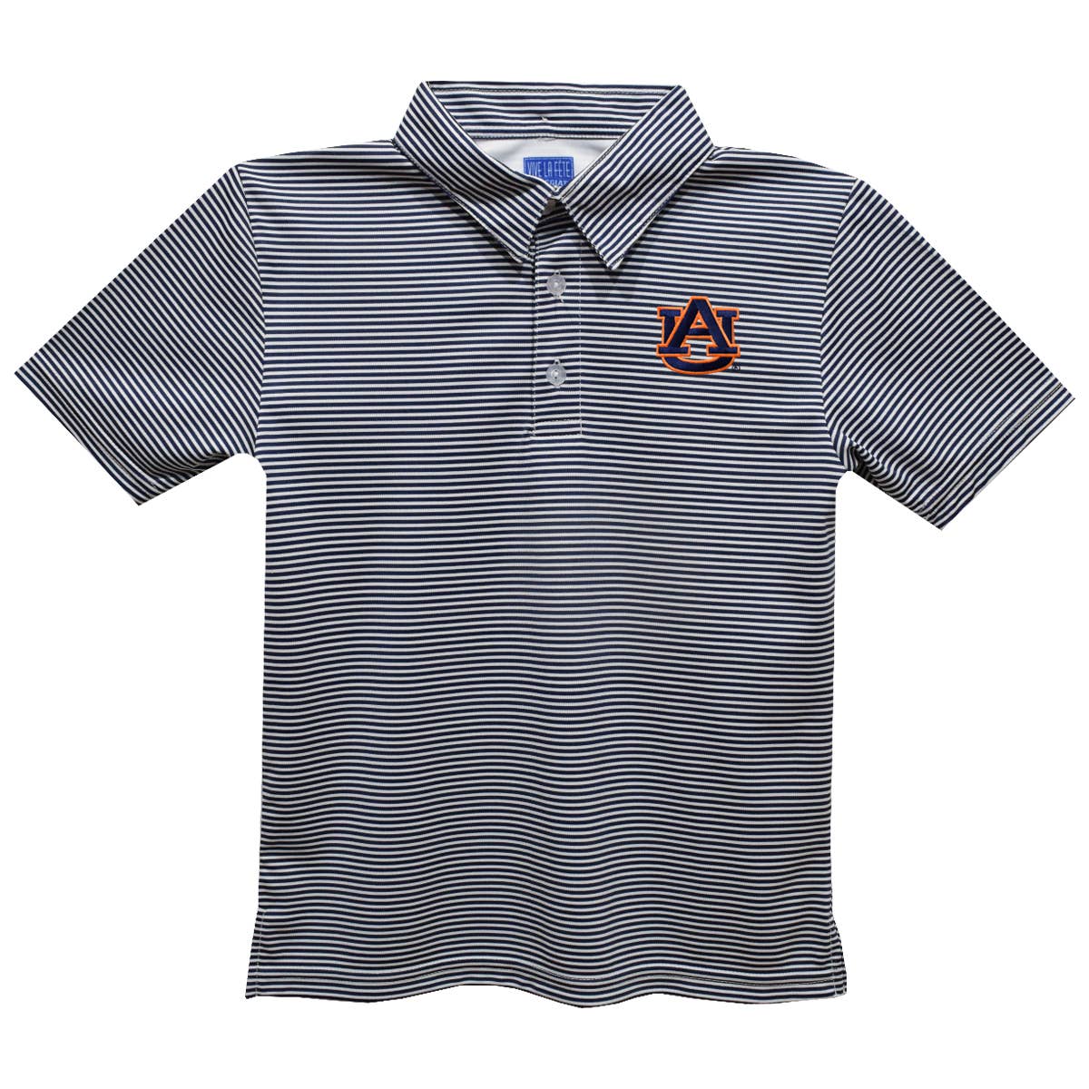 Auburn Tigers Navy Stripes Polo