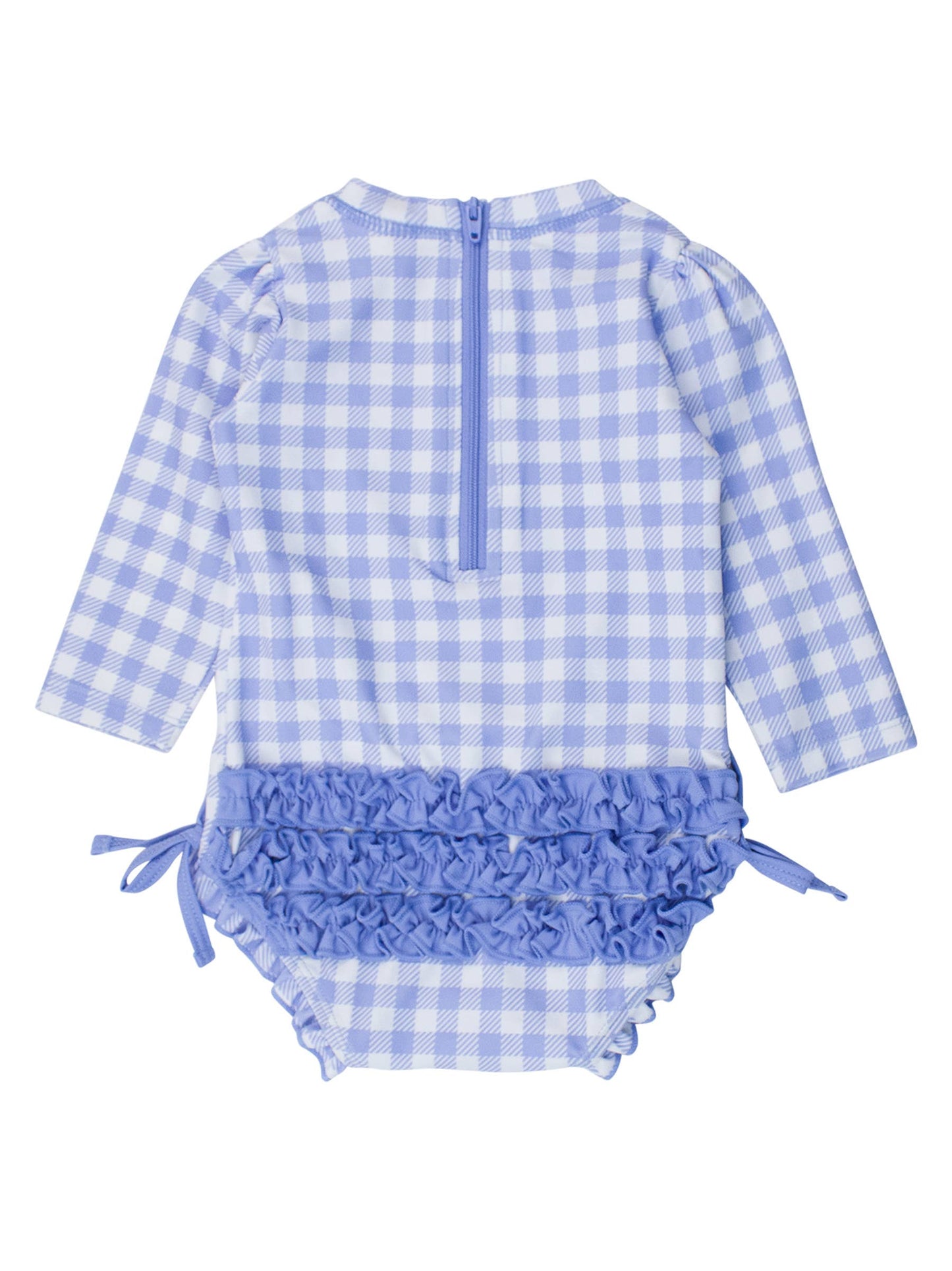 Baby Periwinkle Blue Gingham One pc RG