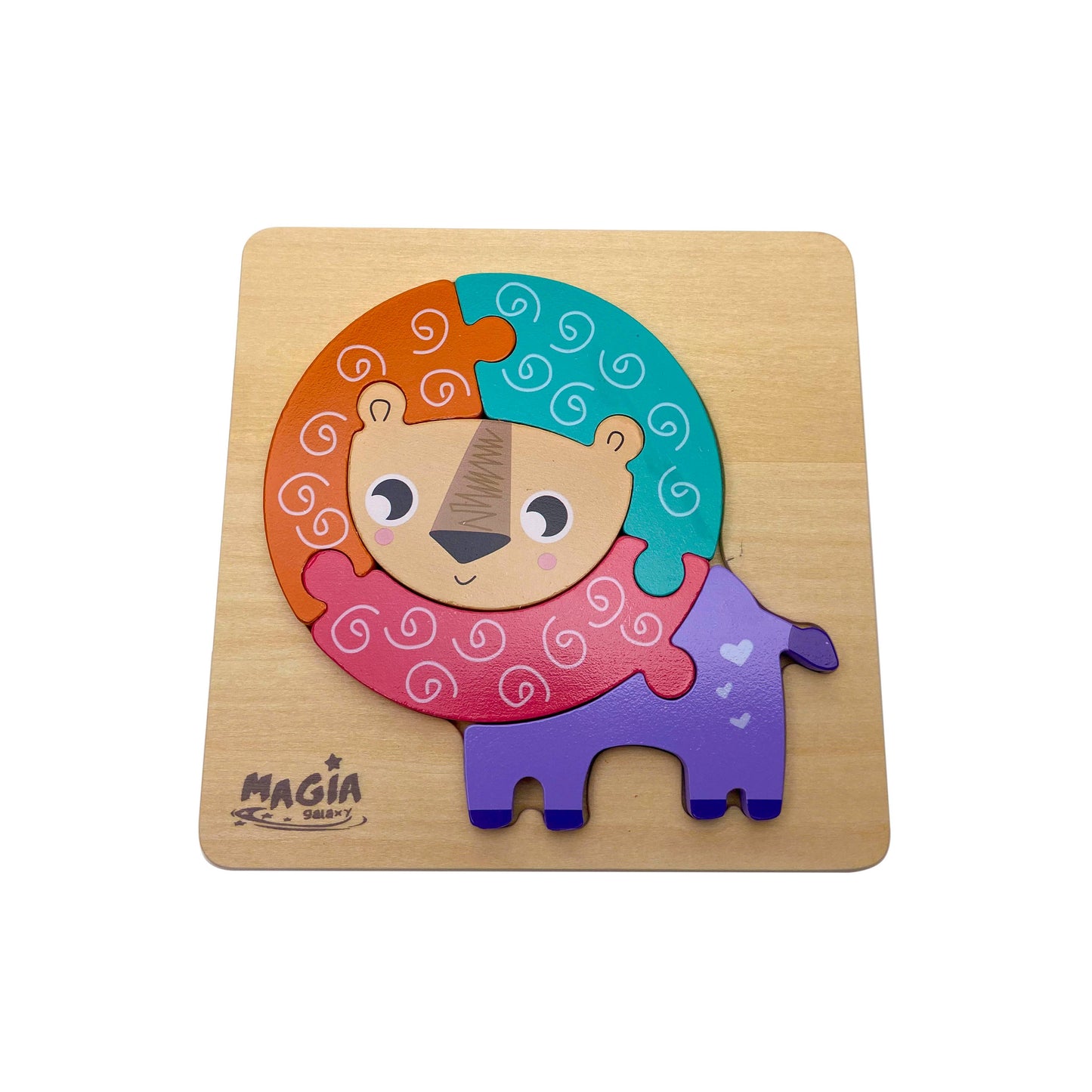 Animal wooden puzzle game - (3 puzzles in 1)