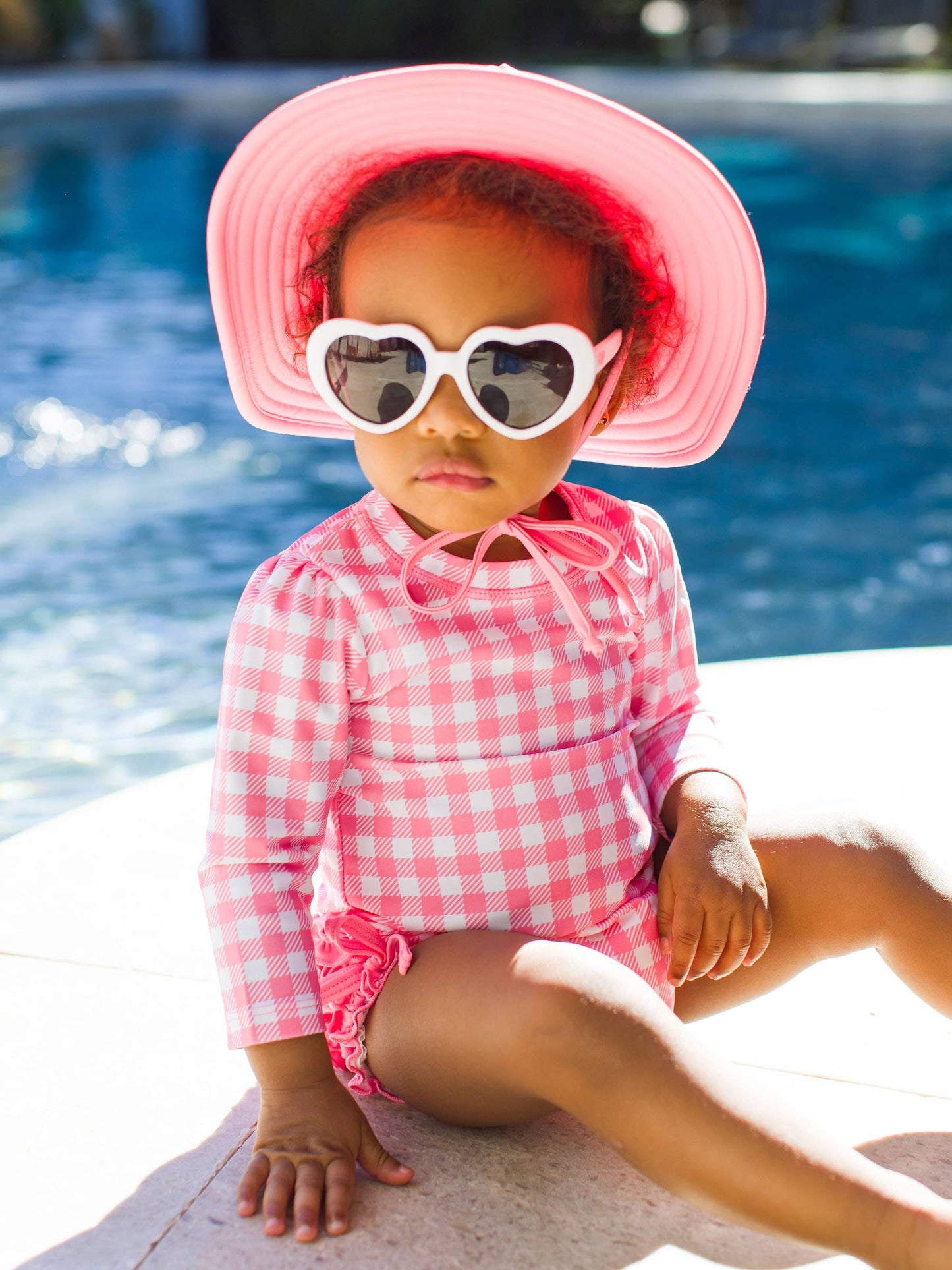 Baby Bubblegum Gingham LSL RG