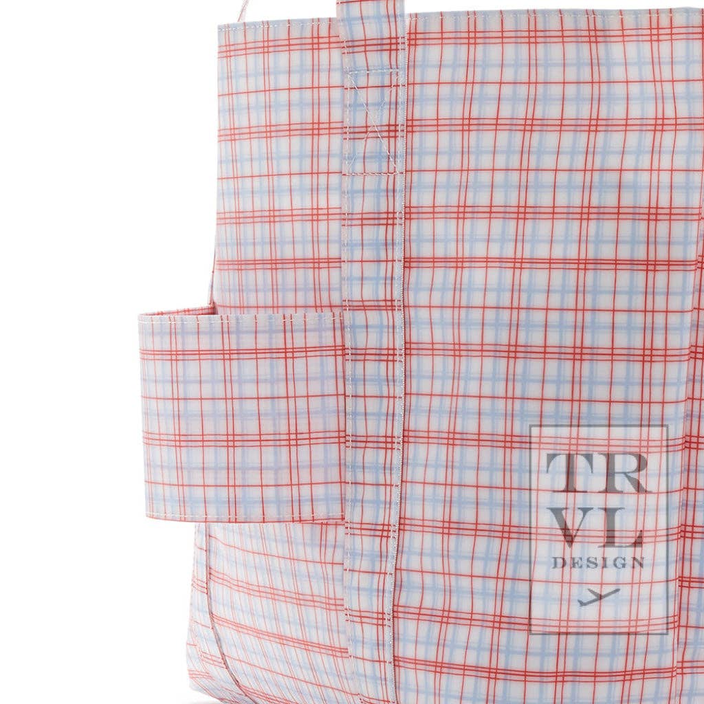 Jumbo Tote - X-large Tote Classic Plaid Red: Classic Plaid Red
