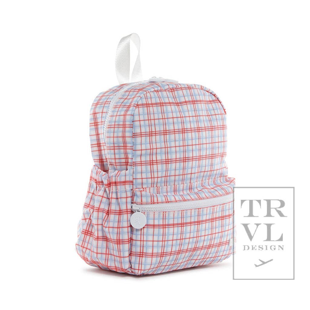 Mini Backer - Classic Plaid Red Backpack: Classic Plaid Red