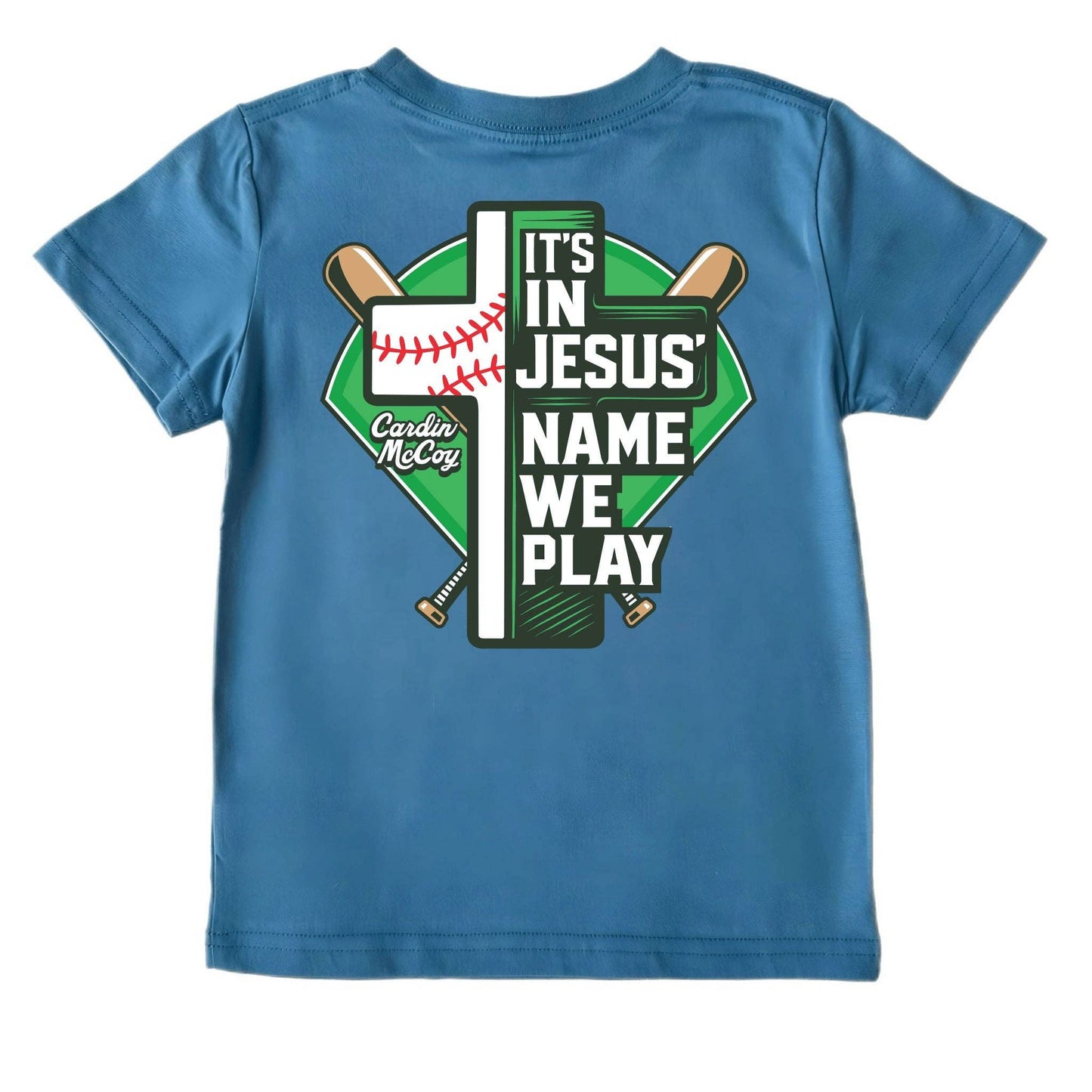 In Jesus Name Baseball Tee