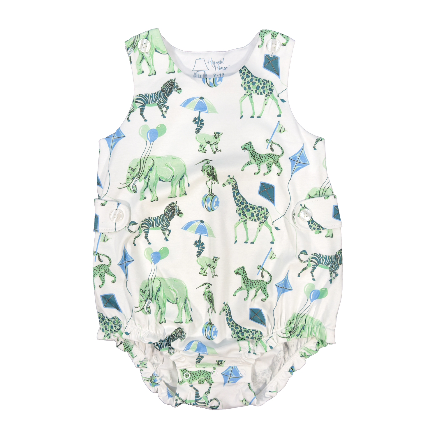 Spearmint Safari Boy Sleeveless Bubble
