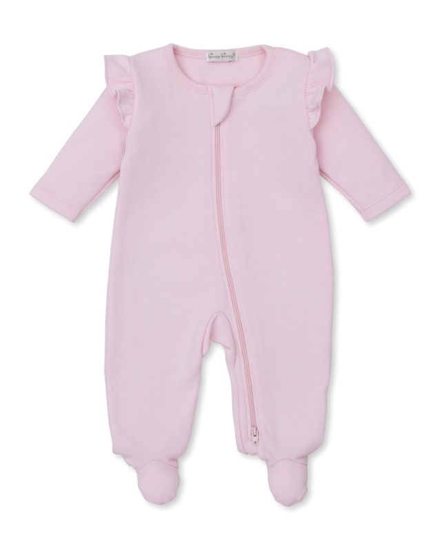 Pink Jacquard Footie