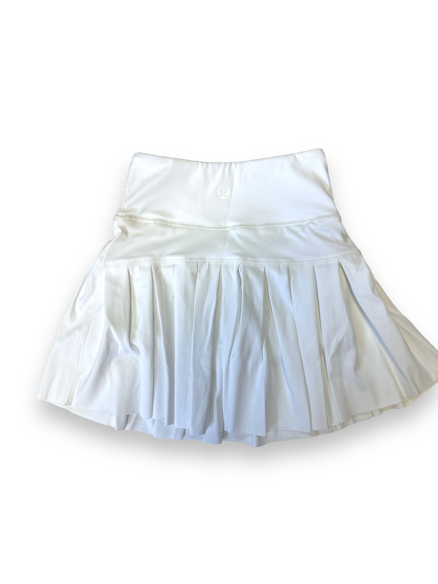 White Pleated Skort