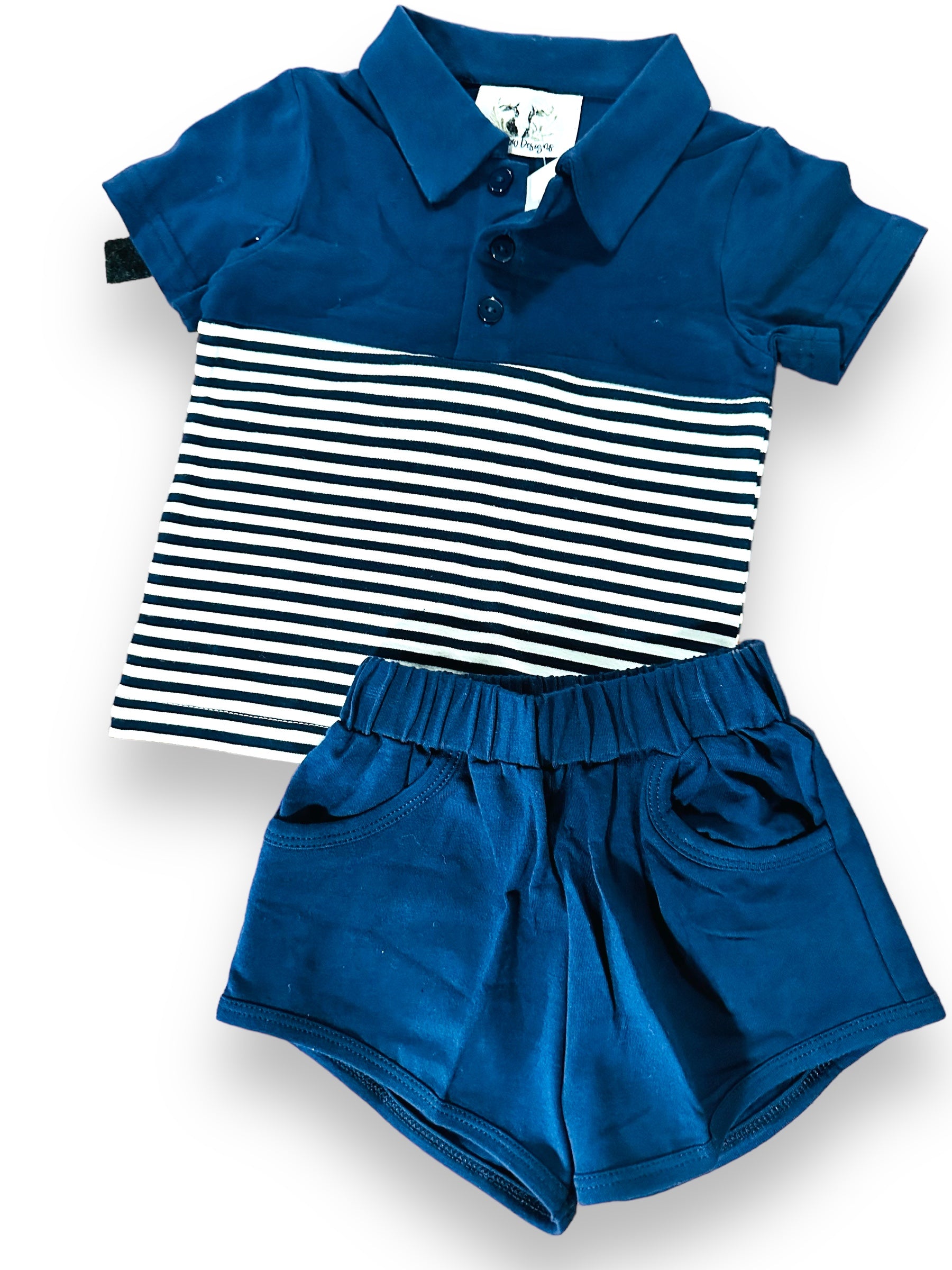 Kids 2024 polo short set