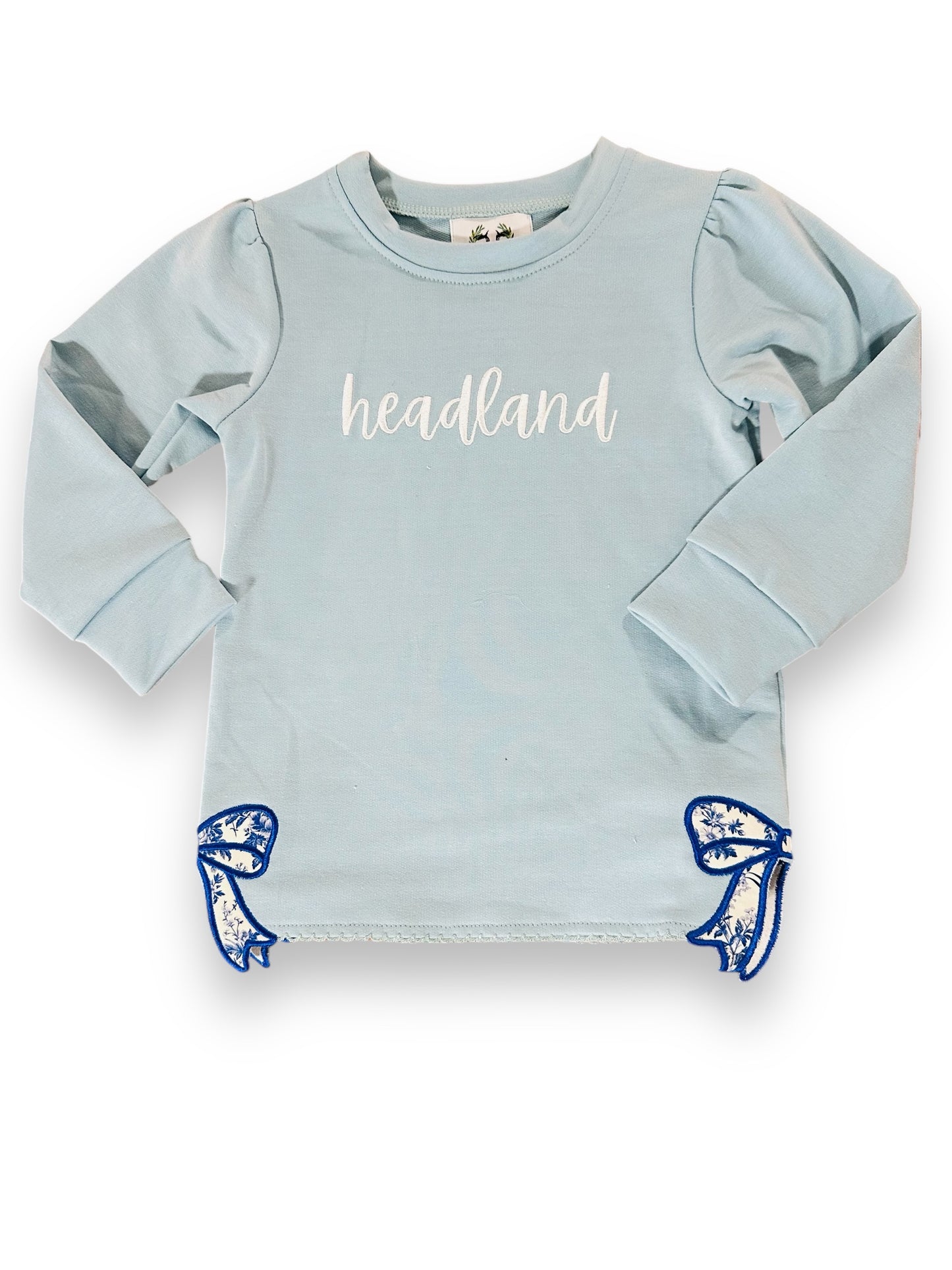 Headland Bow Sweatshirt Lt Blue