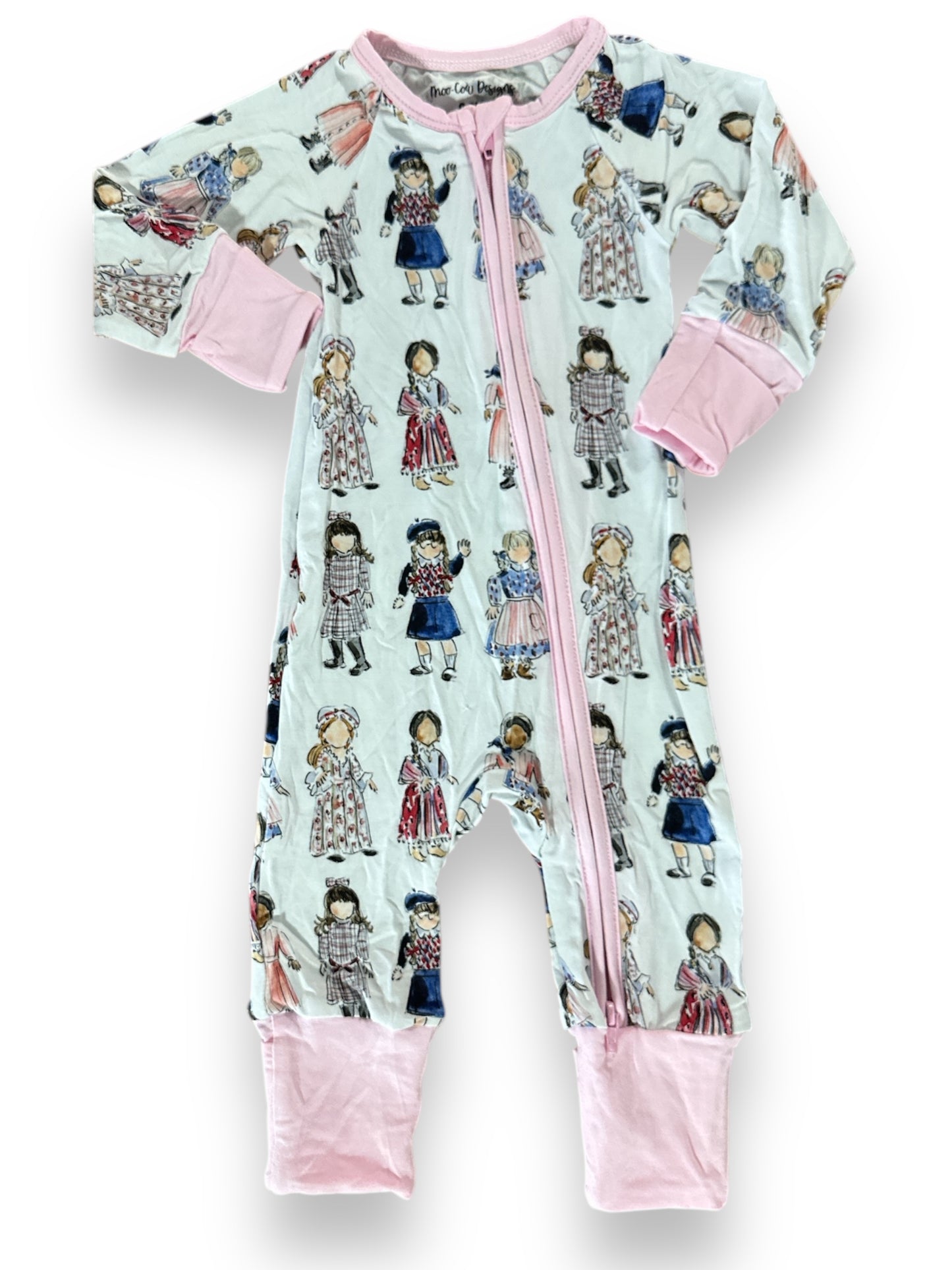 Girl Doll Bamboo Footie