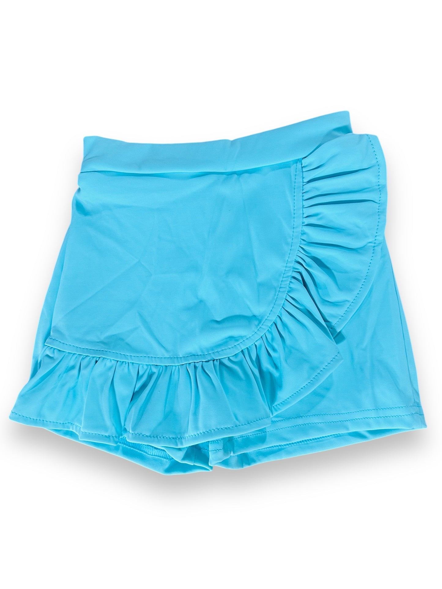 Aqua Ruffle Skort