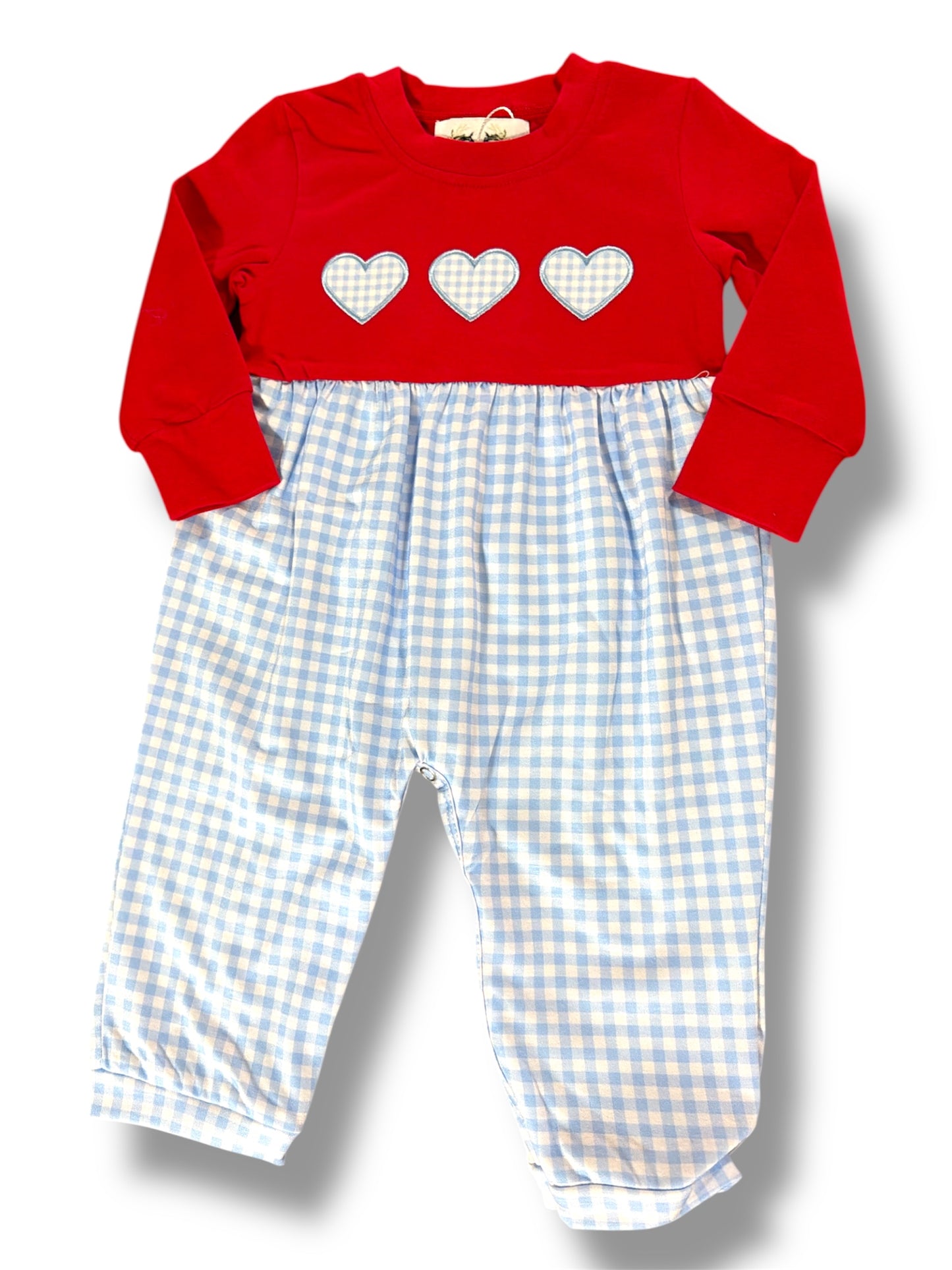 3 Little Hearts Boy Romper
