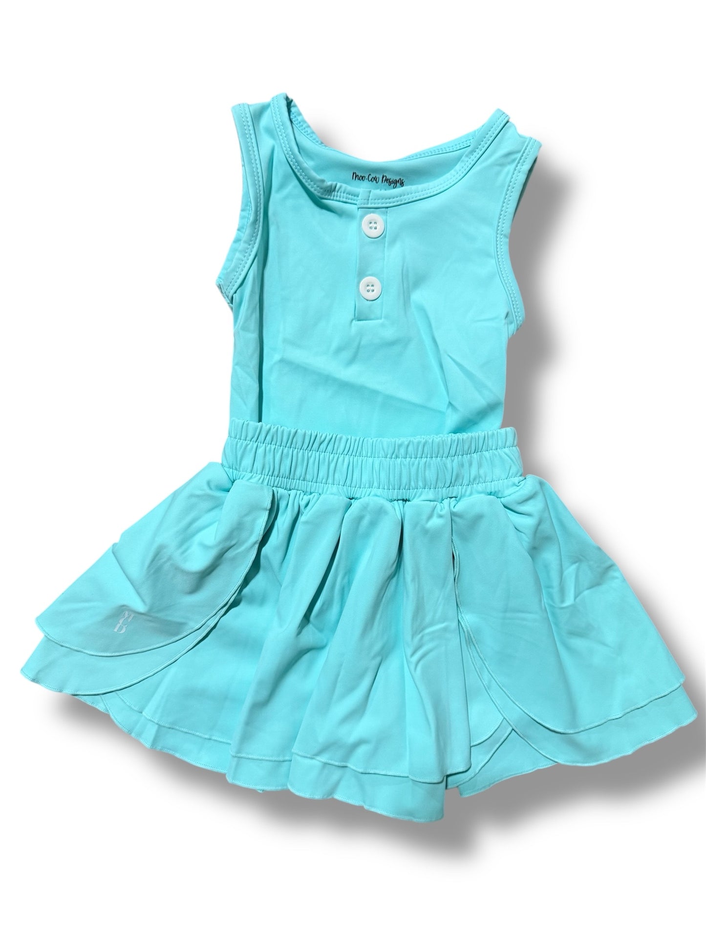 Tulip Skort Set-Seafoam