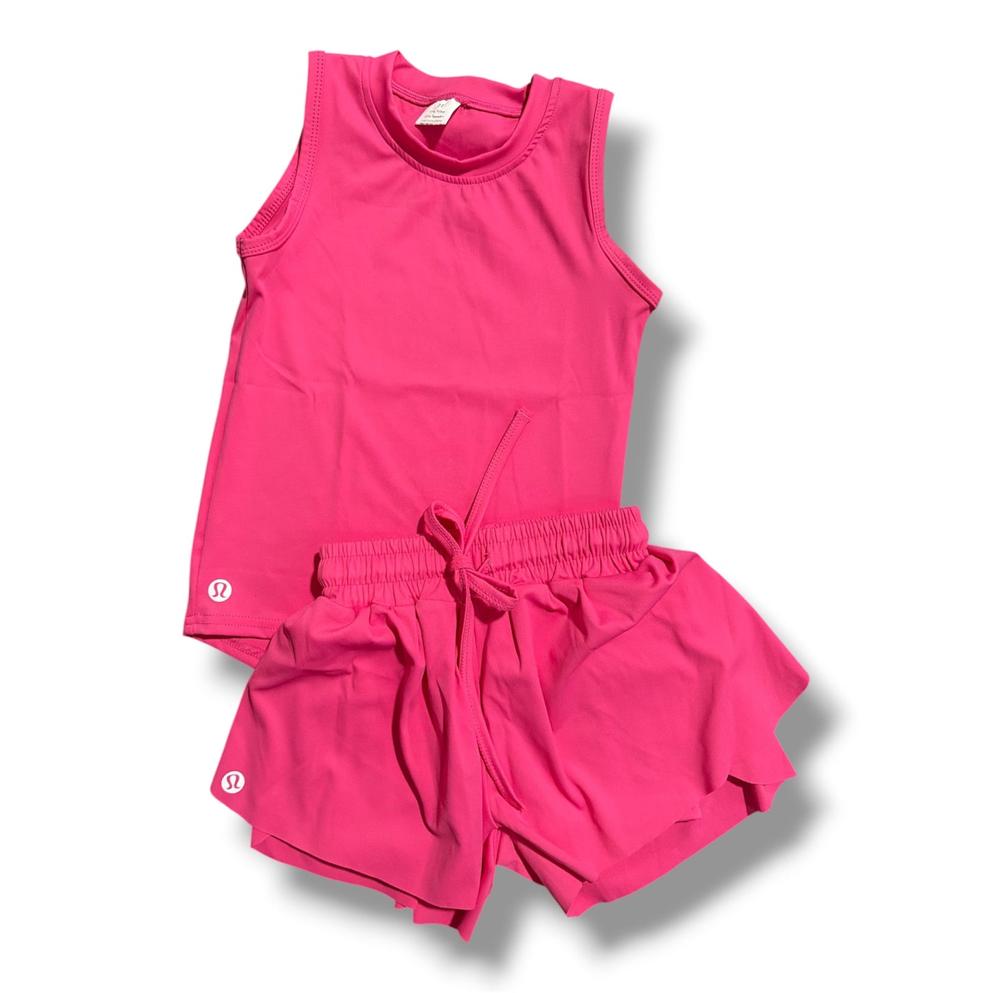 Athletic Tank Set Hot Pink