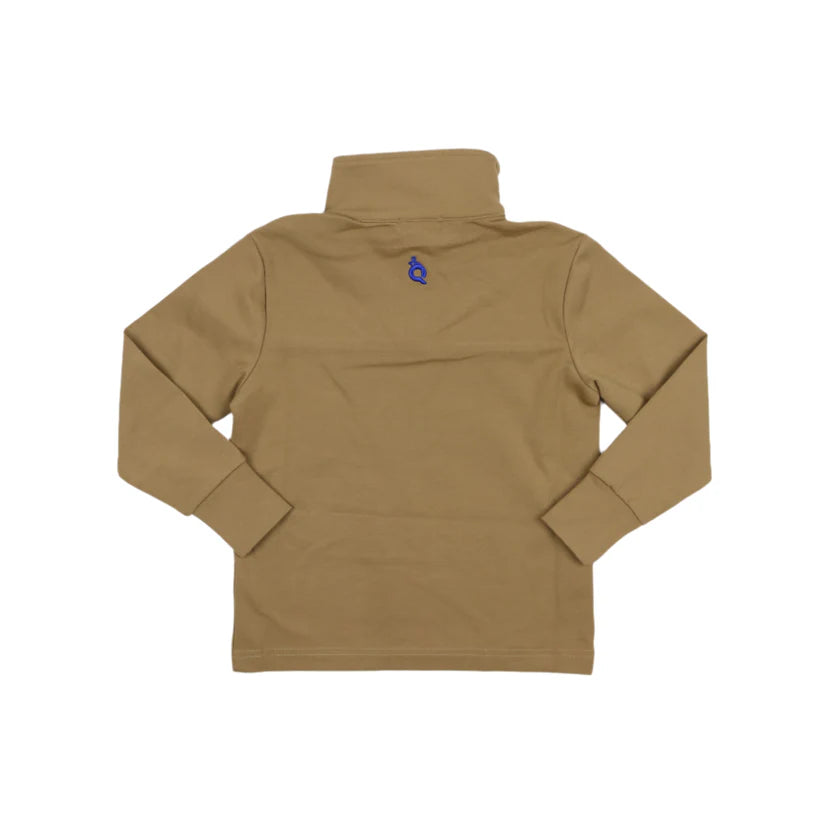 Khaki 1/4 Zip Pullover