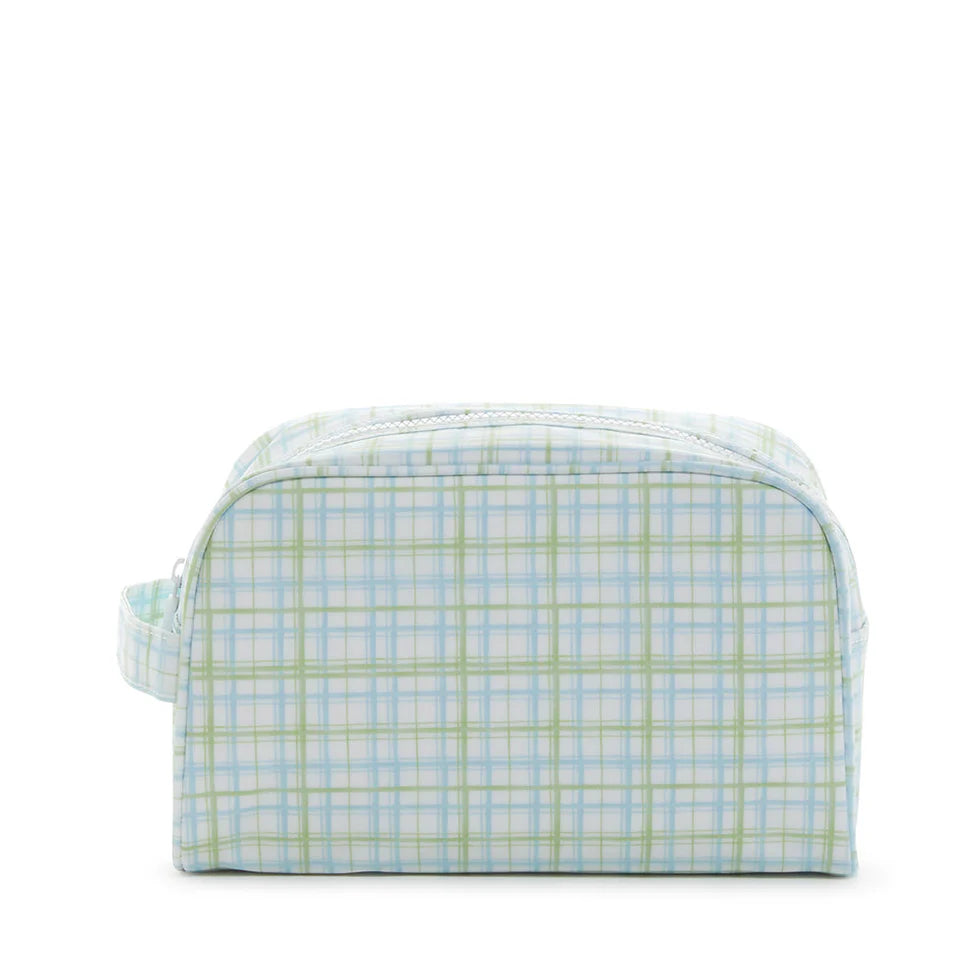 Stowaway Toiletry Bag-Classic Plaid Green