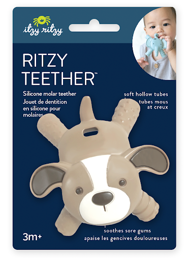 Puppy Ritzy Teether™ Baby Molar Teether: Puppy