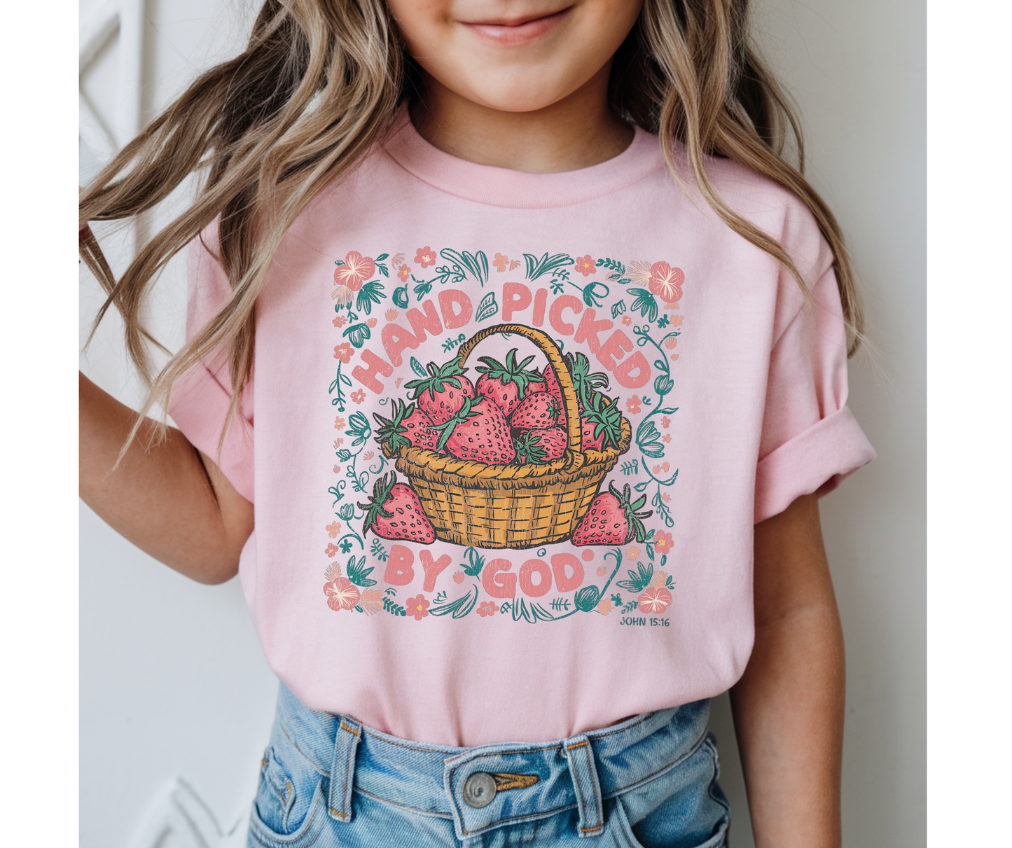 Handpicked by God Strawberries Tee