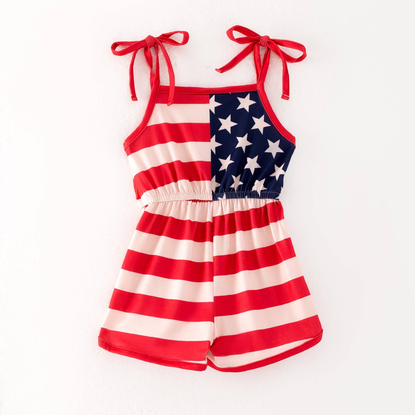 Girls Flag Romper
