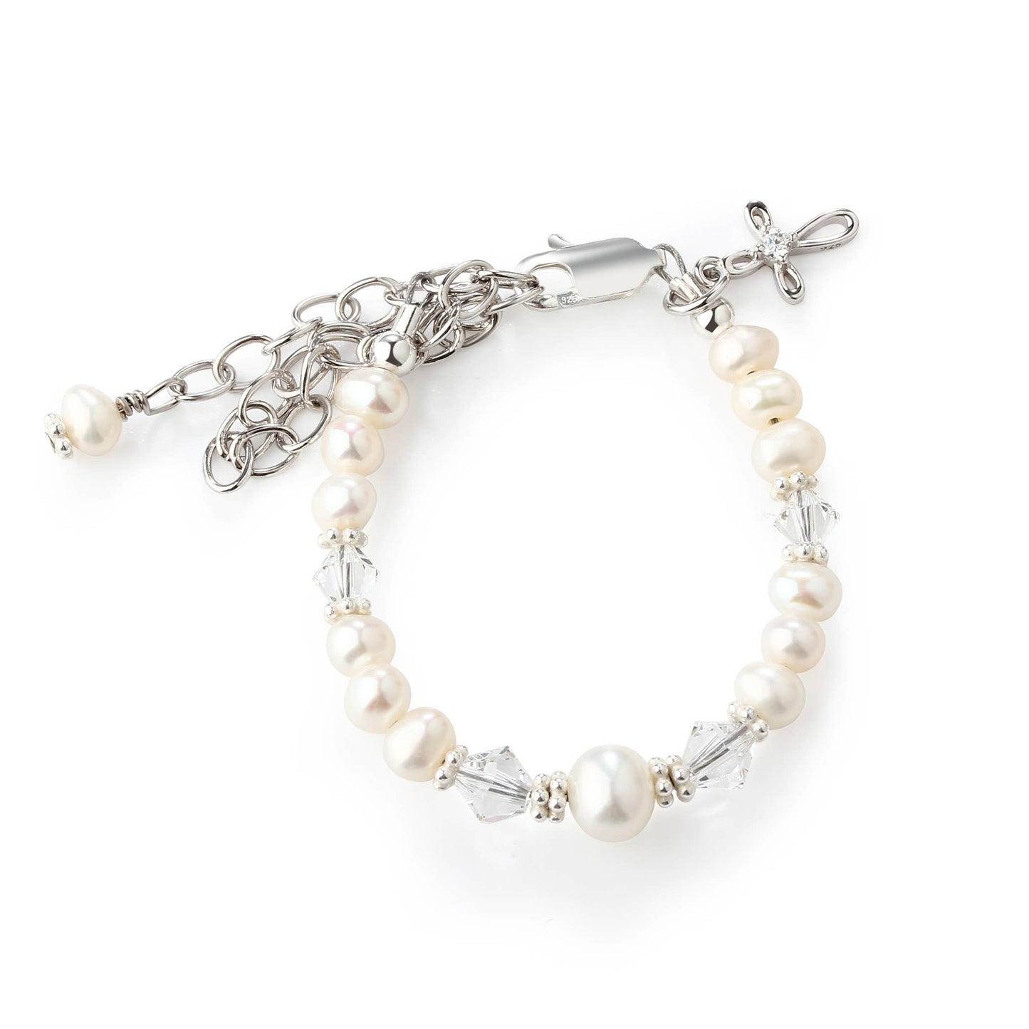 Baptism to Bride™ Baby Cross Bracelet Gift for Baby Girl