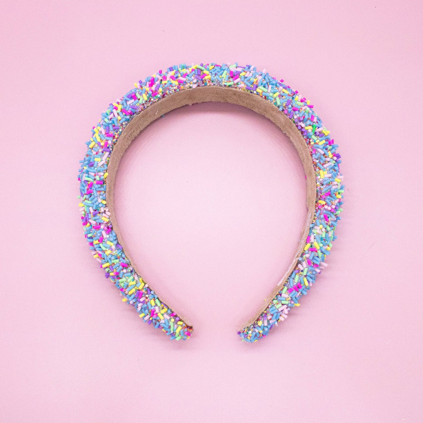 Padded Sprinkles Headband: Hot Pink