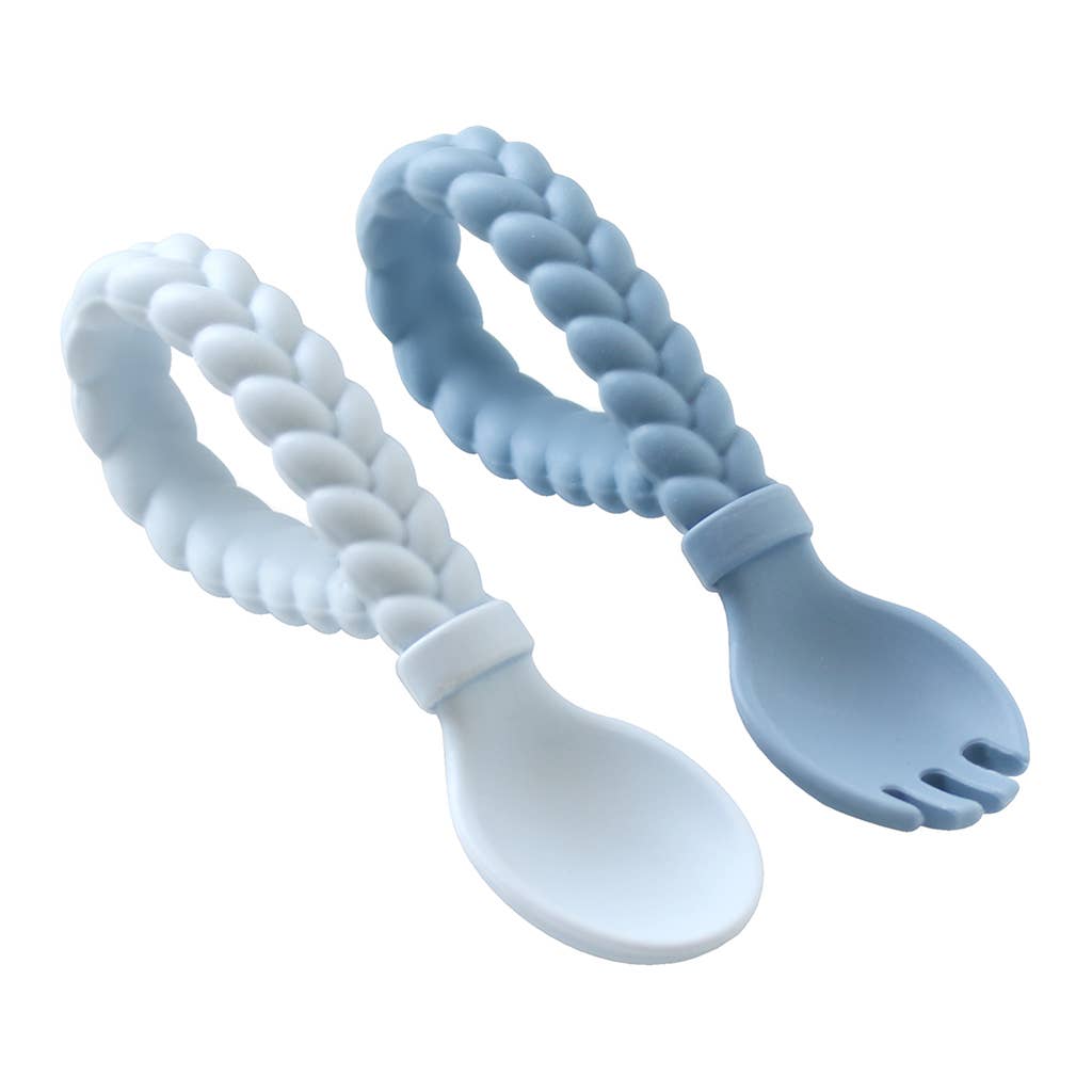 Sweetie Spoons™ Spoon + Fork Set: Pink
