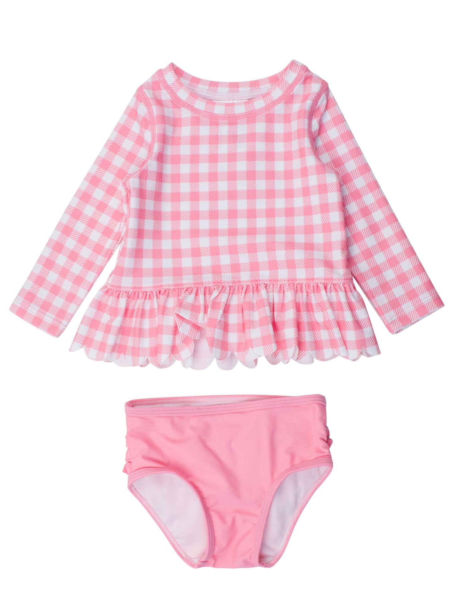 Bubblegum Gingham L Sleeve RG 2pc
