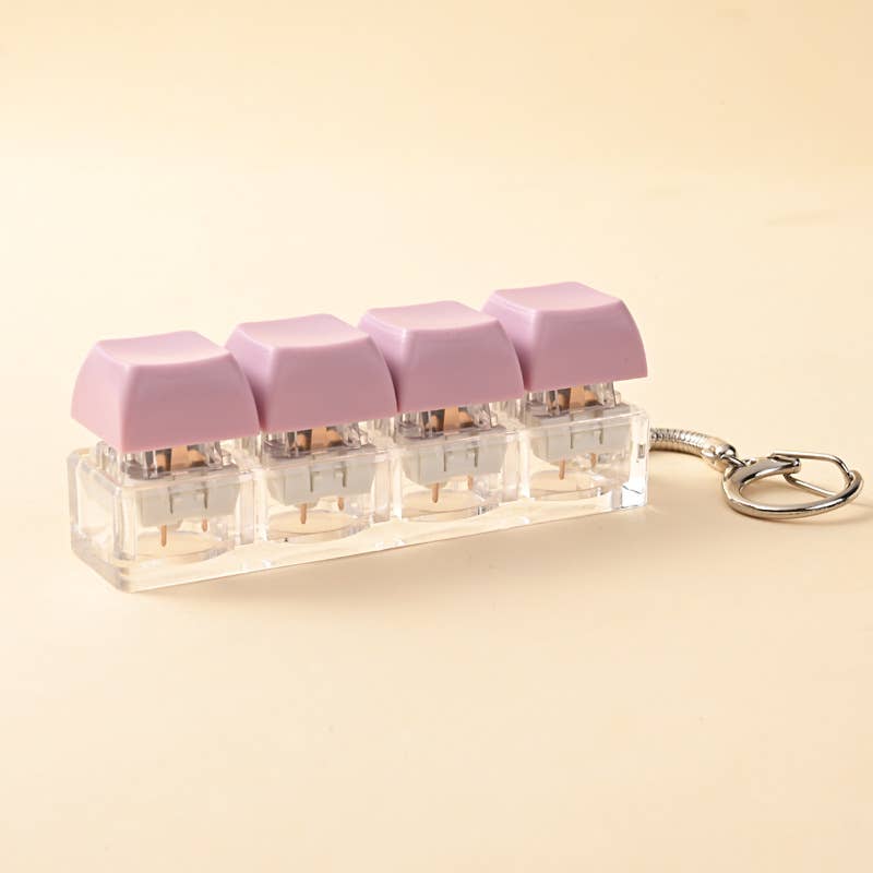 Keyboard Fidget Keychain Fidget Stress Relief Sensory Toy: Macarons