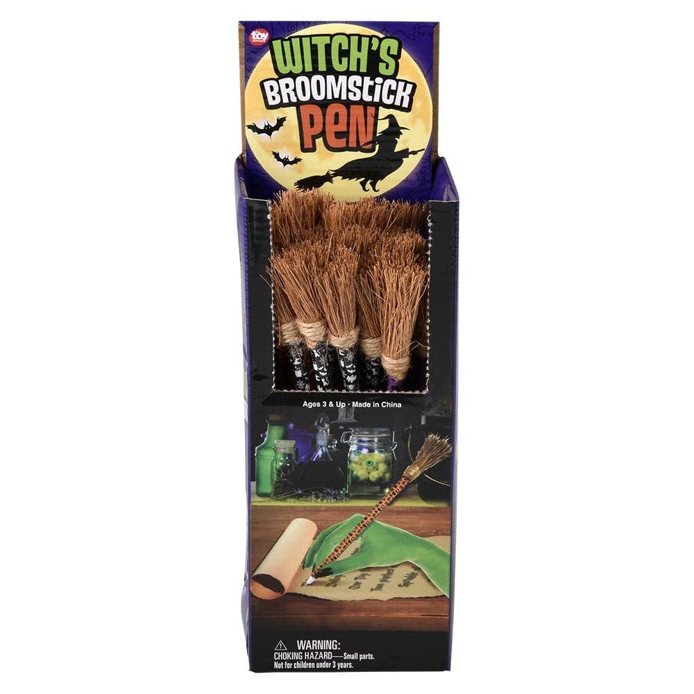 Witch's Broomstick Pen 8.5"