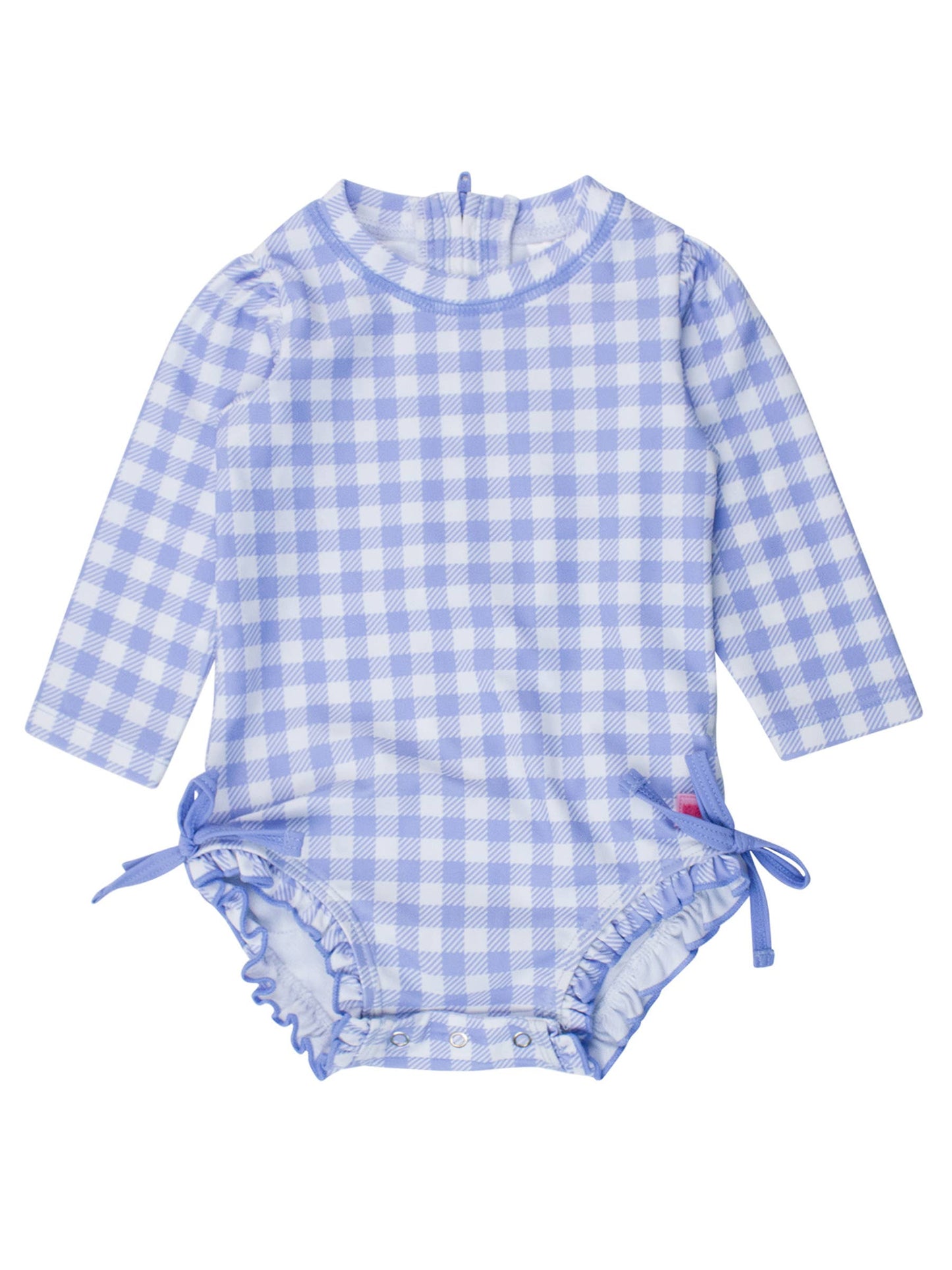 Baby Periwinkle Blue Gingham One pc RG