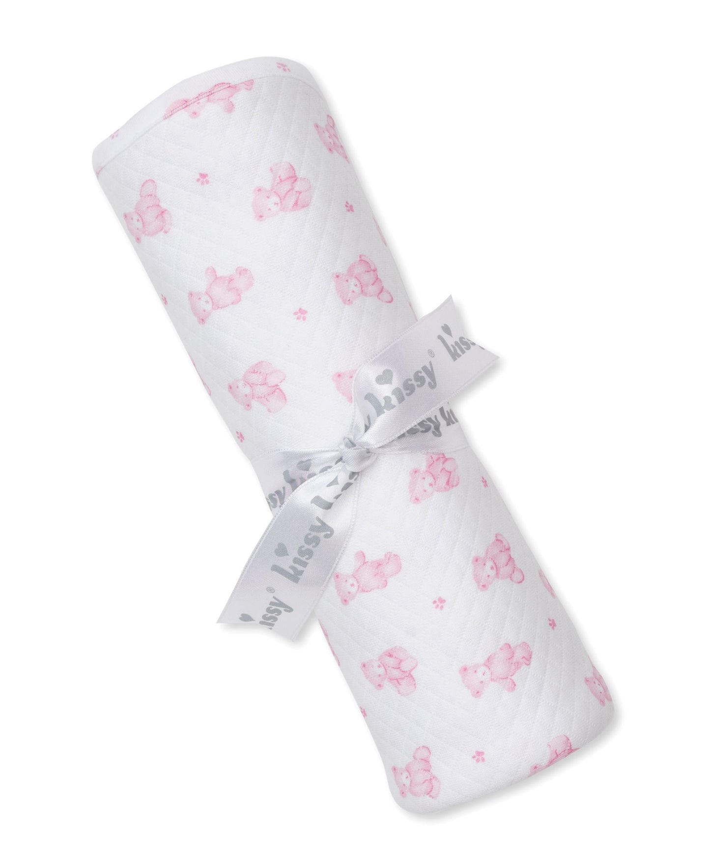 Jacquard Pink Teddy Blanket