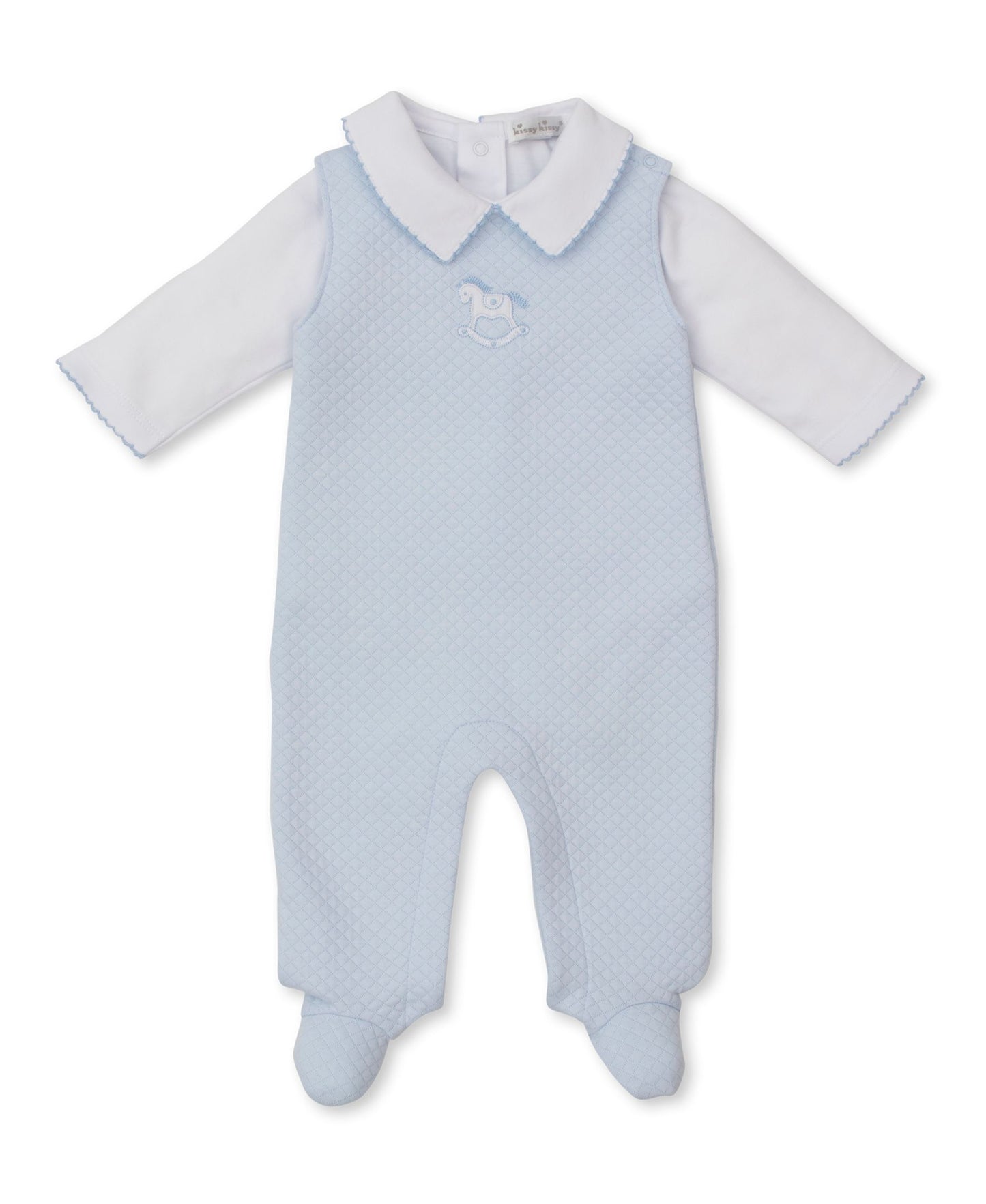 Rocker Jacquard Overall Set Blue