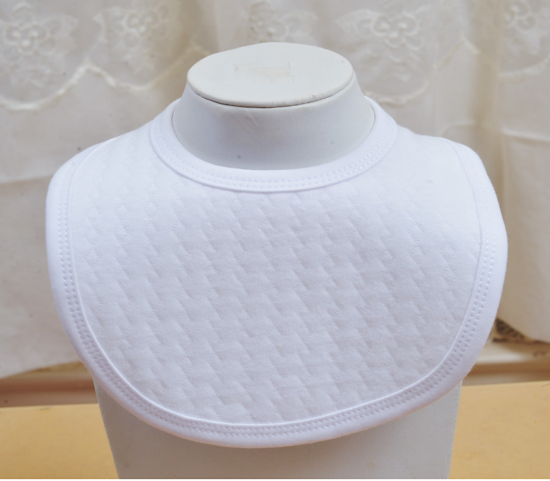 Pearl Quilted Infant Bib-BL